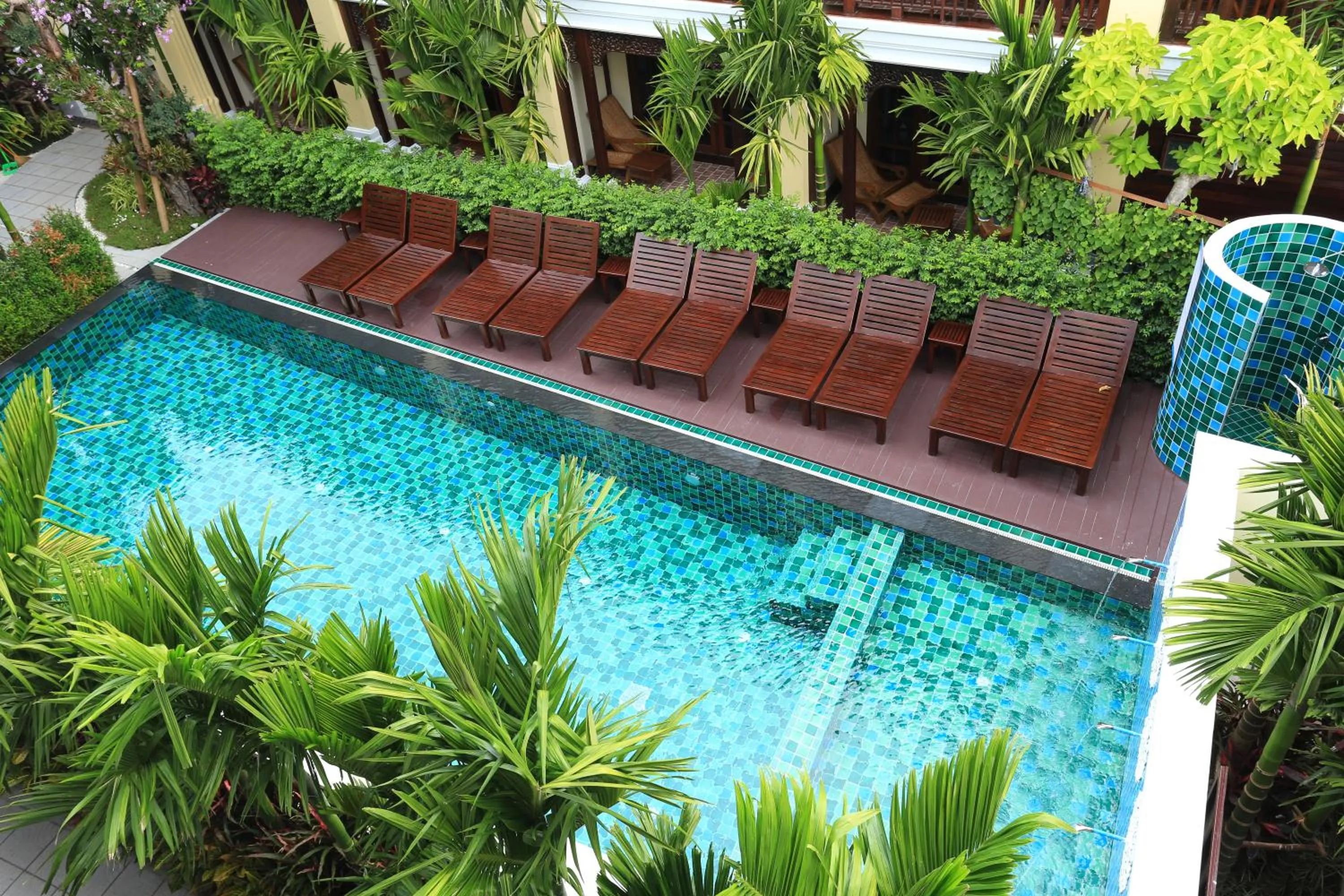 Pool view in Viangluang Resort