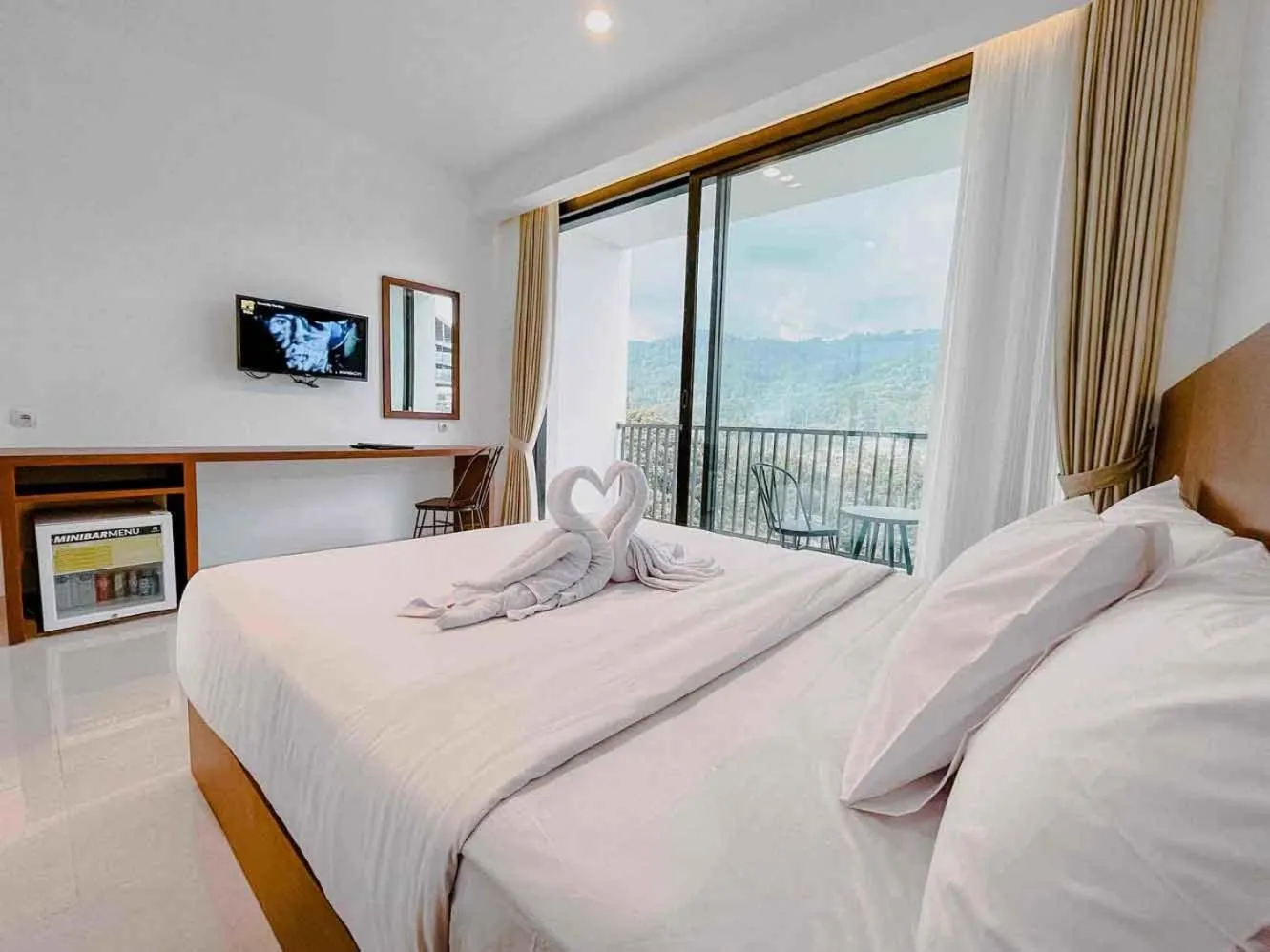 Bed in Hotel Ariandri Puncak