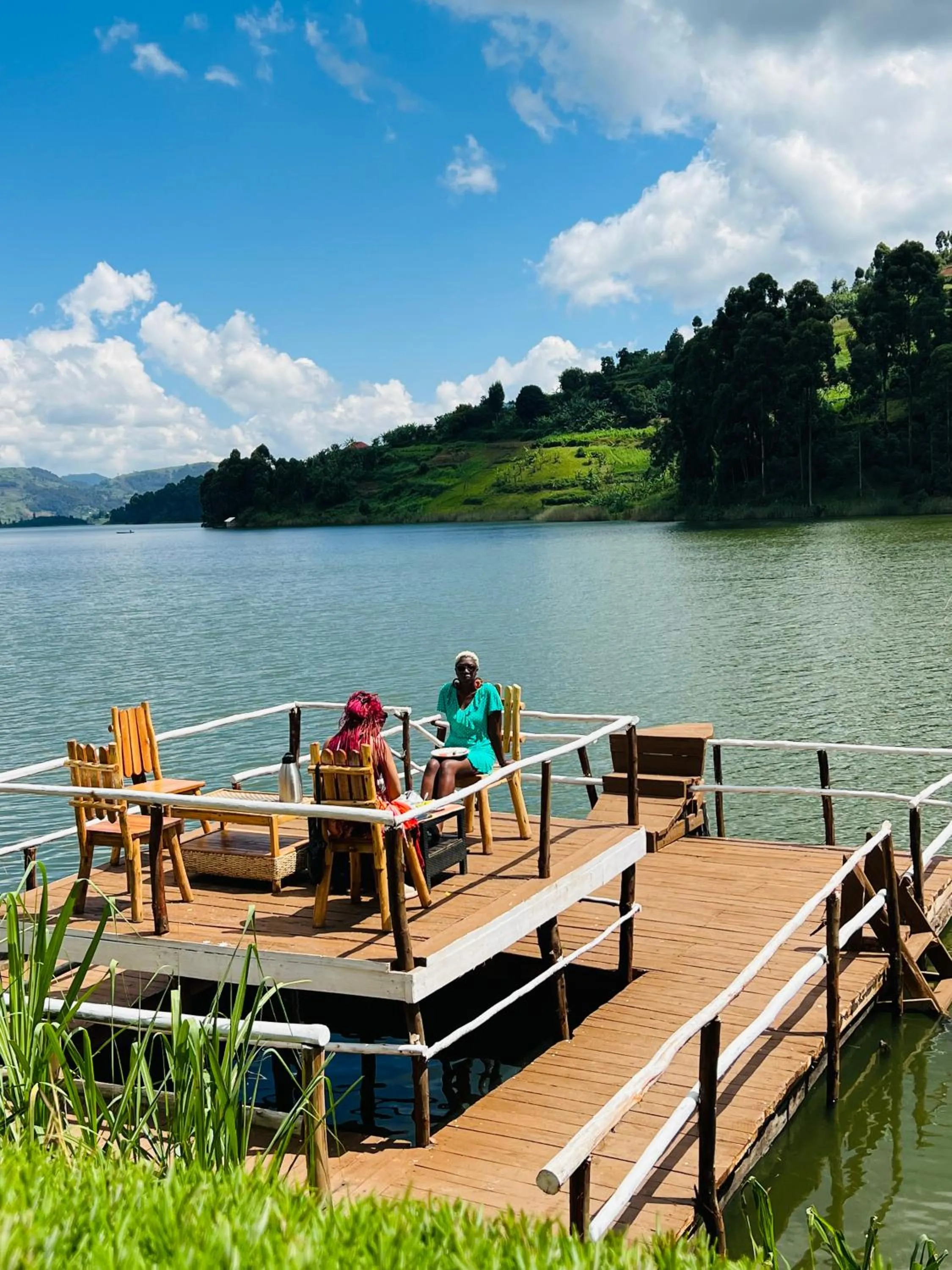 Natural landscape in Lake Bunyonyi Rock Resort