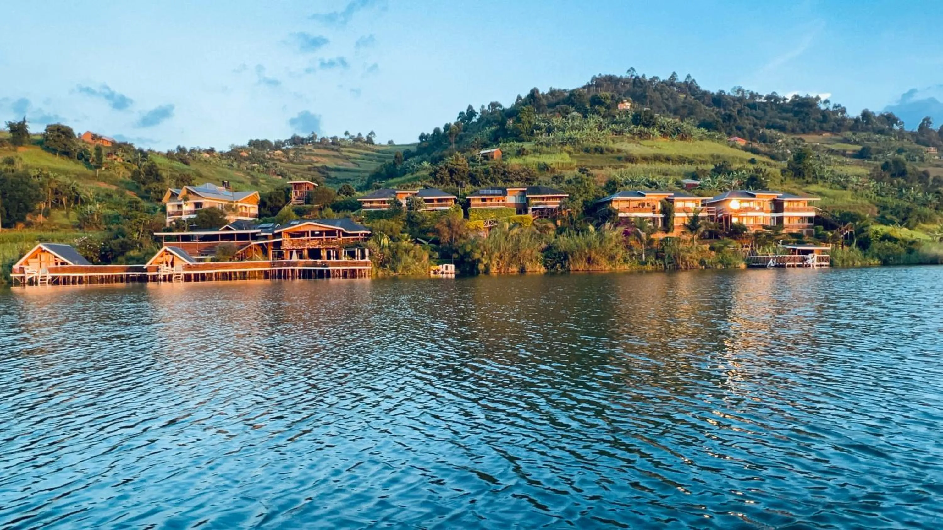Property building in Lake Bunyonyi Rock Resort