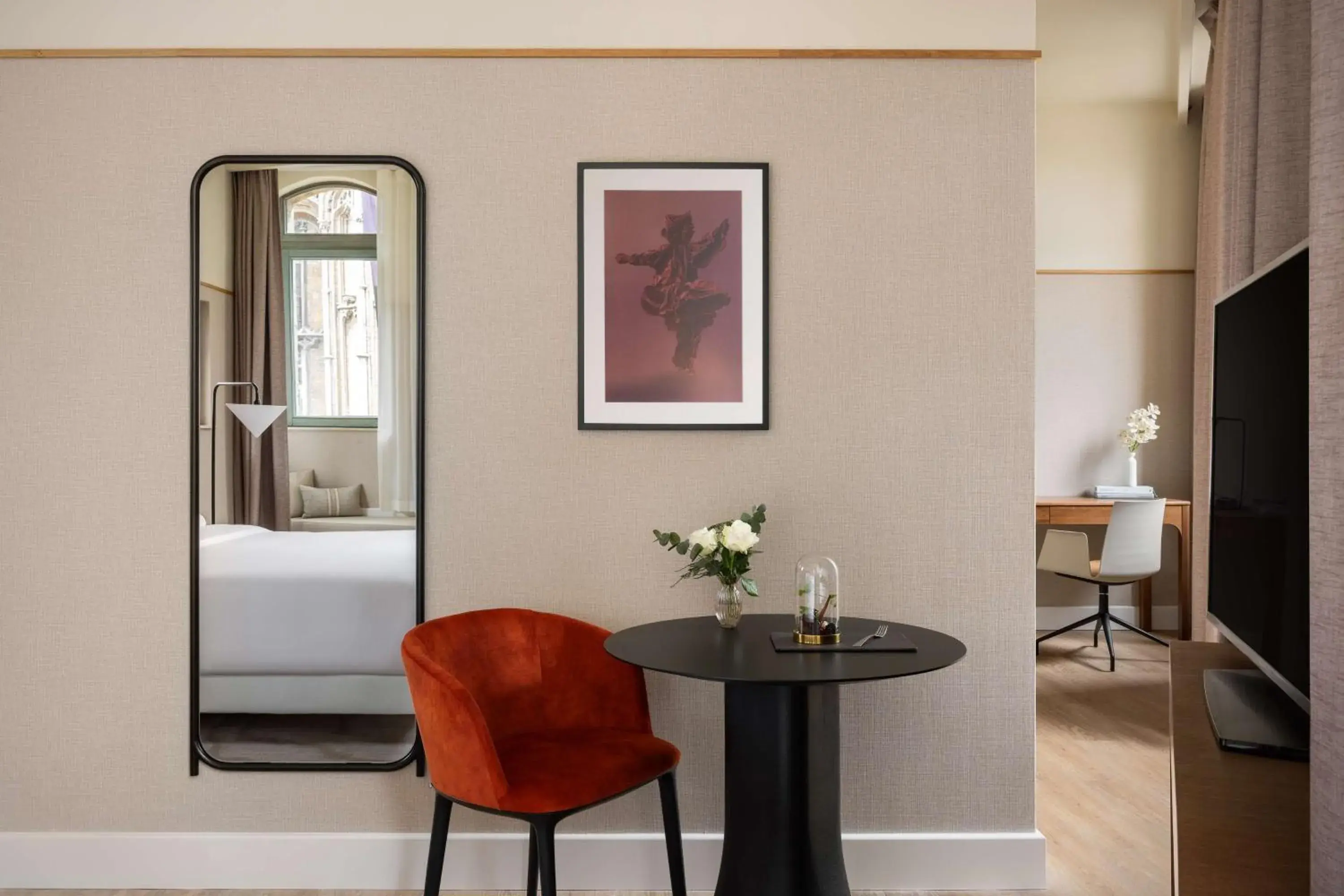 Junior Suite with View and Extra Bed (2 Adults + 1 Child) in NH Collection Gent Junior Suite with View and Extra Bed (2 Adults + 1 Child) in NH Collection Gent