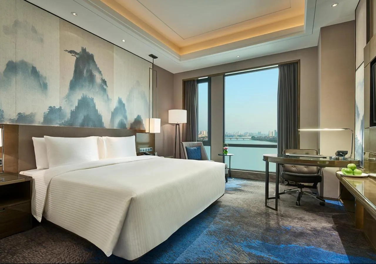 Bedroom, Bed in Wanda Realm Shangrao