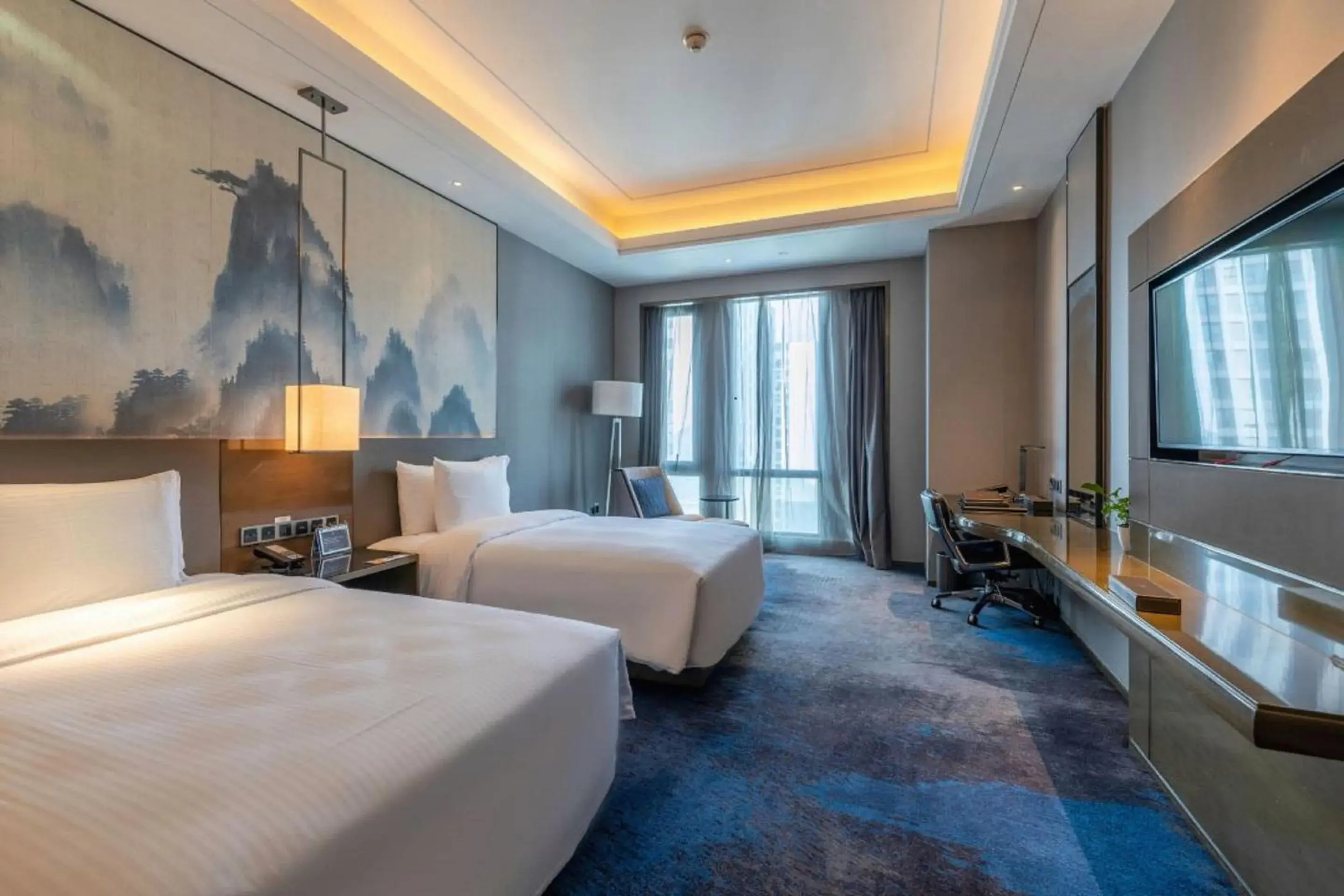 Bedroom, Bed in Wanda Realm Shangrao Bedroom, Bed in Wanda Realm Shangrao