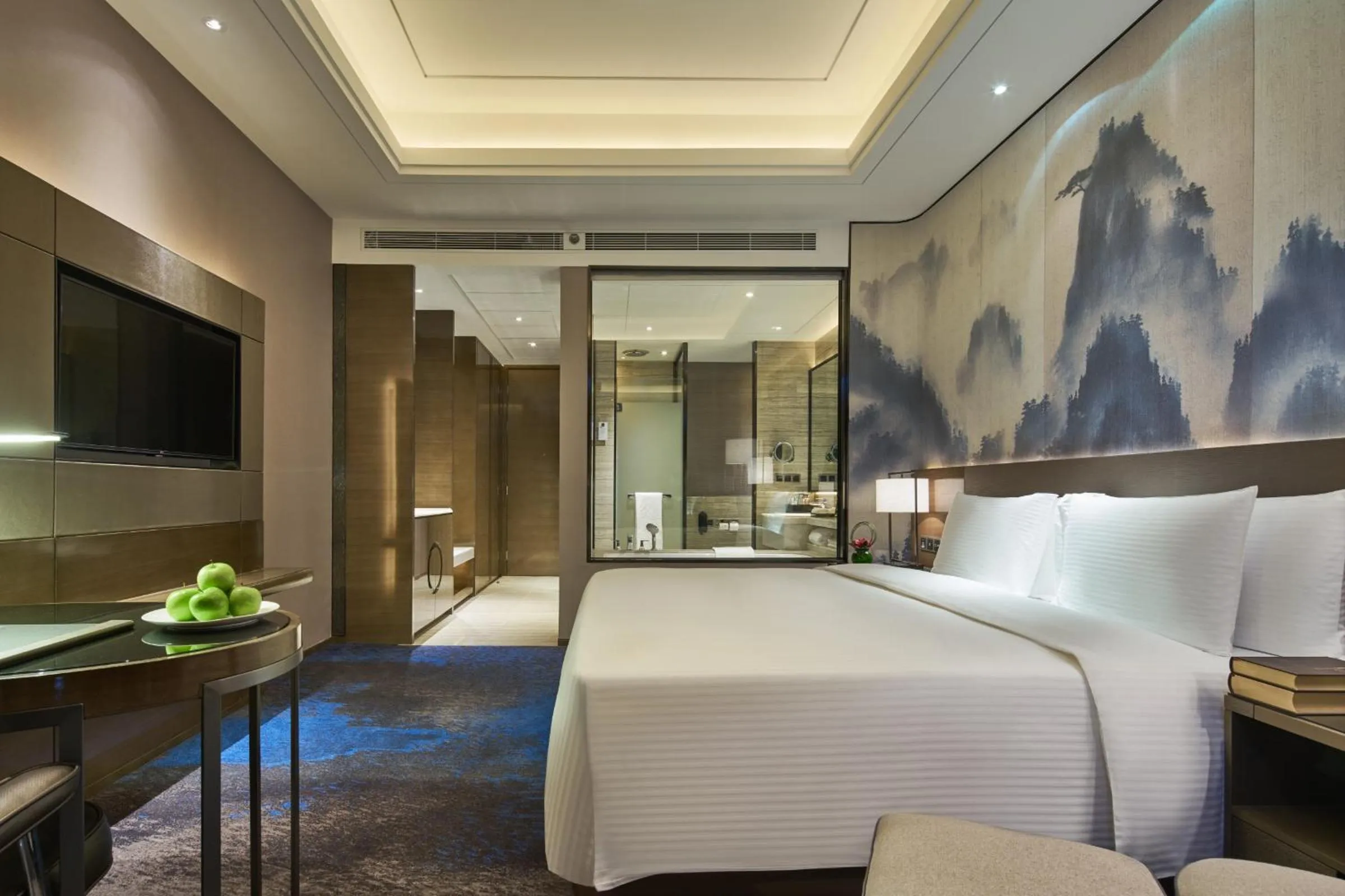 Bedroom, Bed in Wanda Realm Shangrao