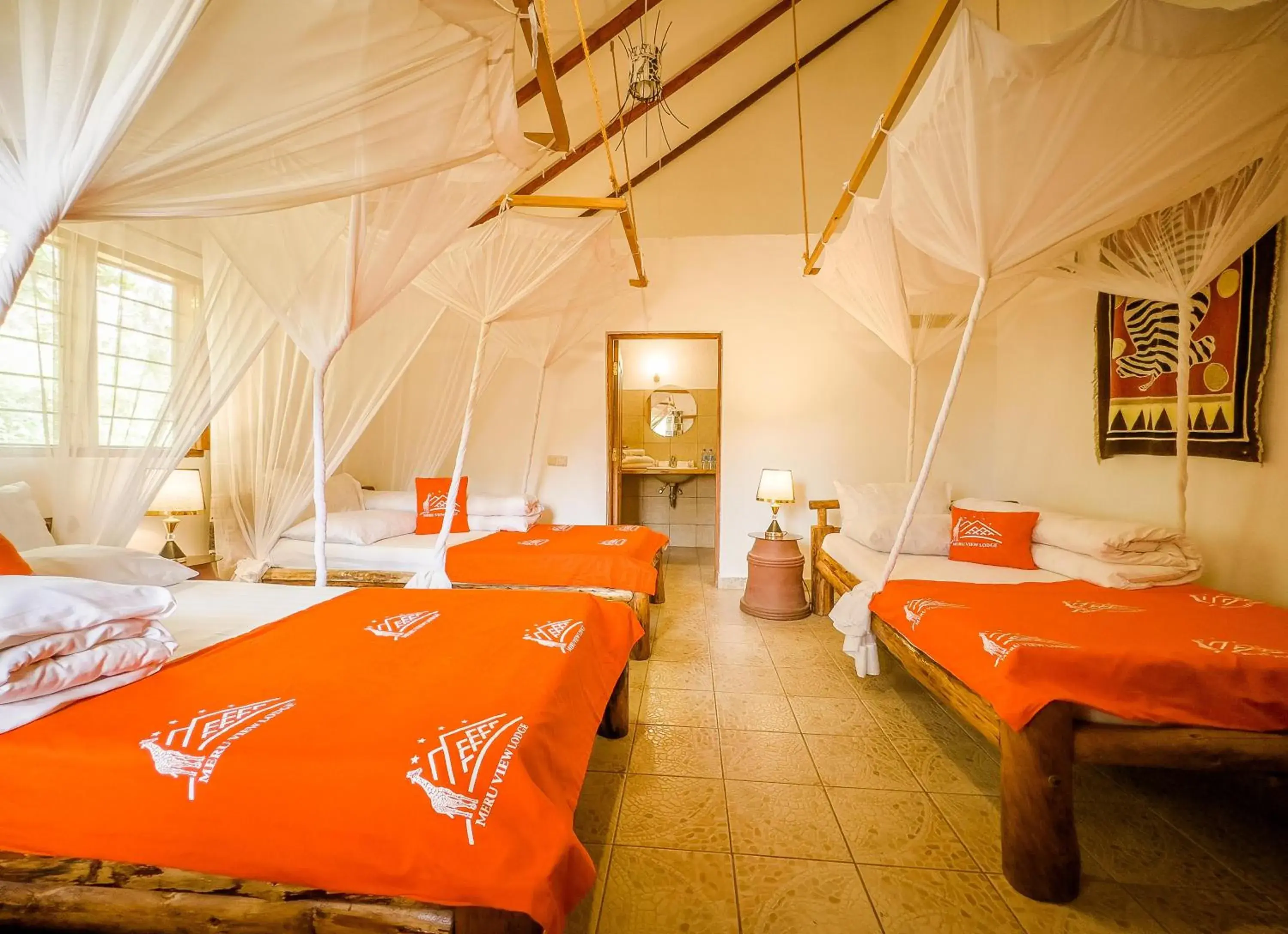 Triple Room in Meru View Lodge Triple Room in Meru View Lodge