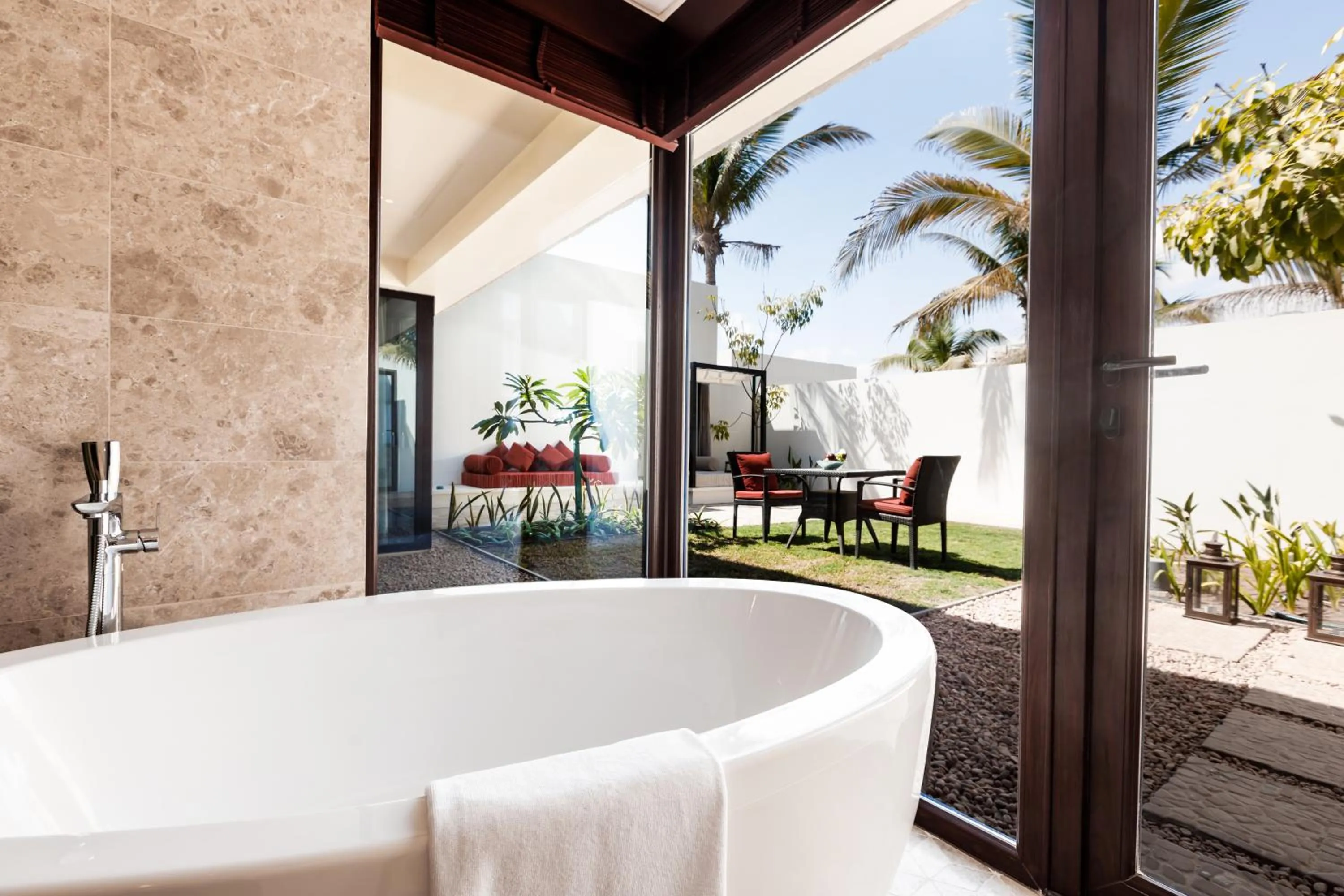 Shower in Al Baleed Resort Salalah by Anantara