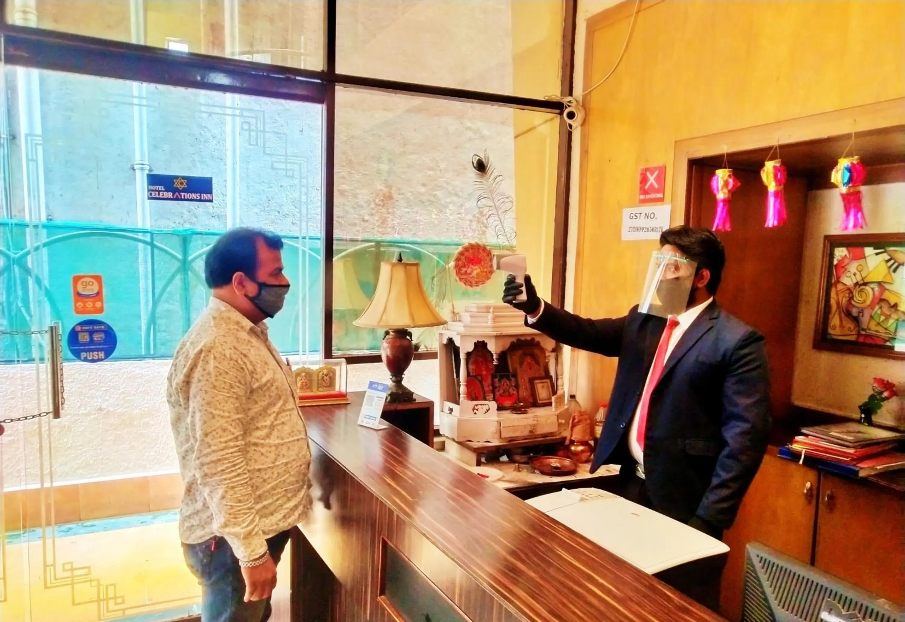 Lobby or reception in Celebrations Inn Pune Lobby or reception in Celebrations Inn Pune