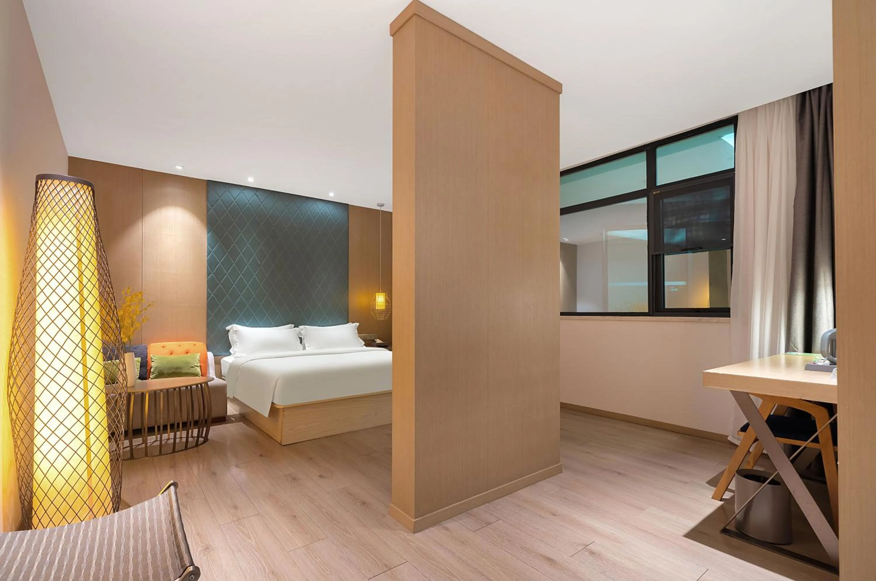 Bed in Ibis Styles XM Zhongshan Hotel