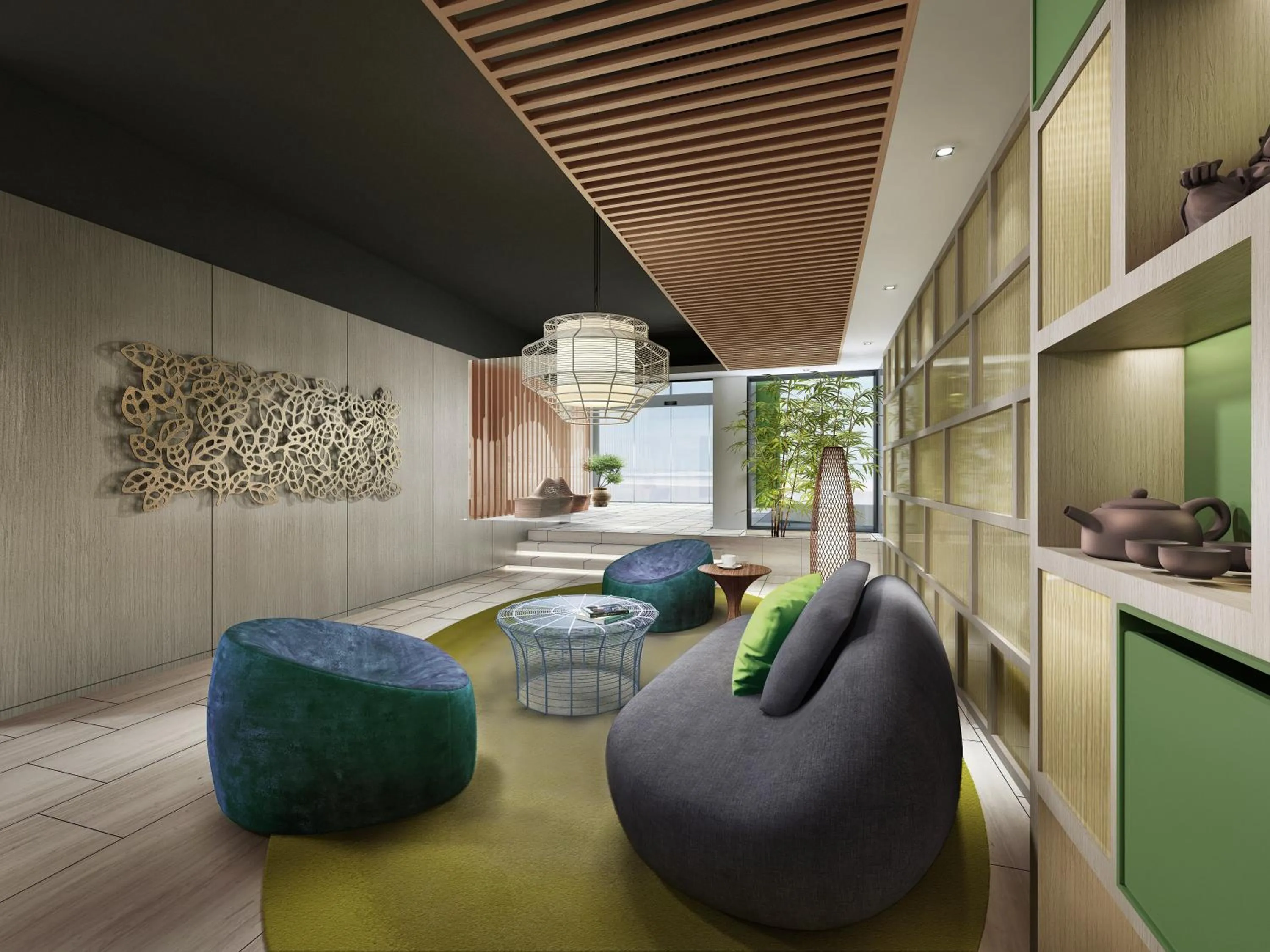 Communal lounge/ TV room in Ibis Styles XM Zhongshan Hotel