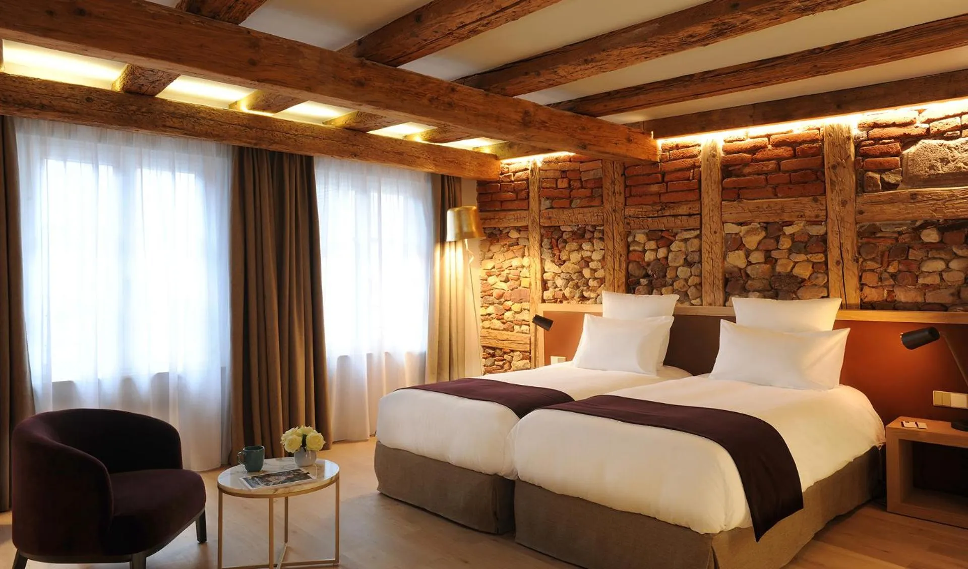 Bedroom, Bed in 5 Terres Hotel & Spa - MGallery Collection