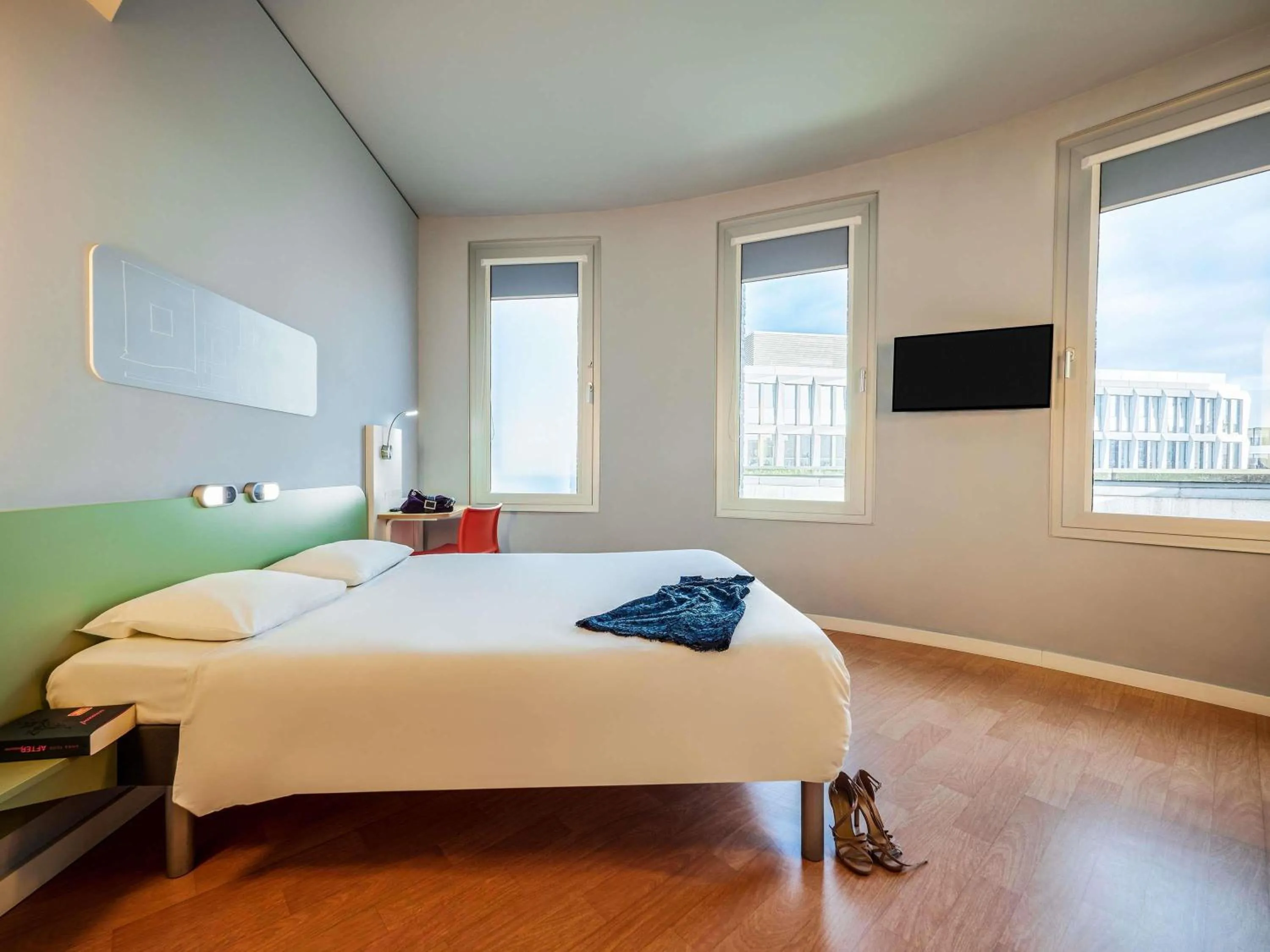 Bedroom, Bed in ibis budget Frankfurt City Ost