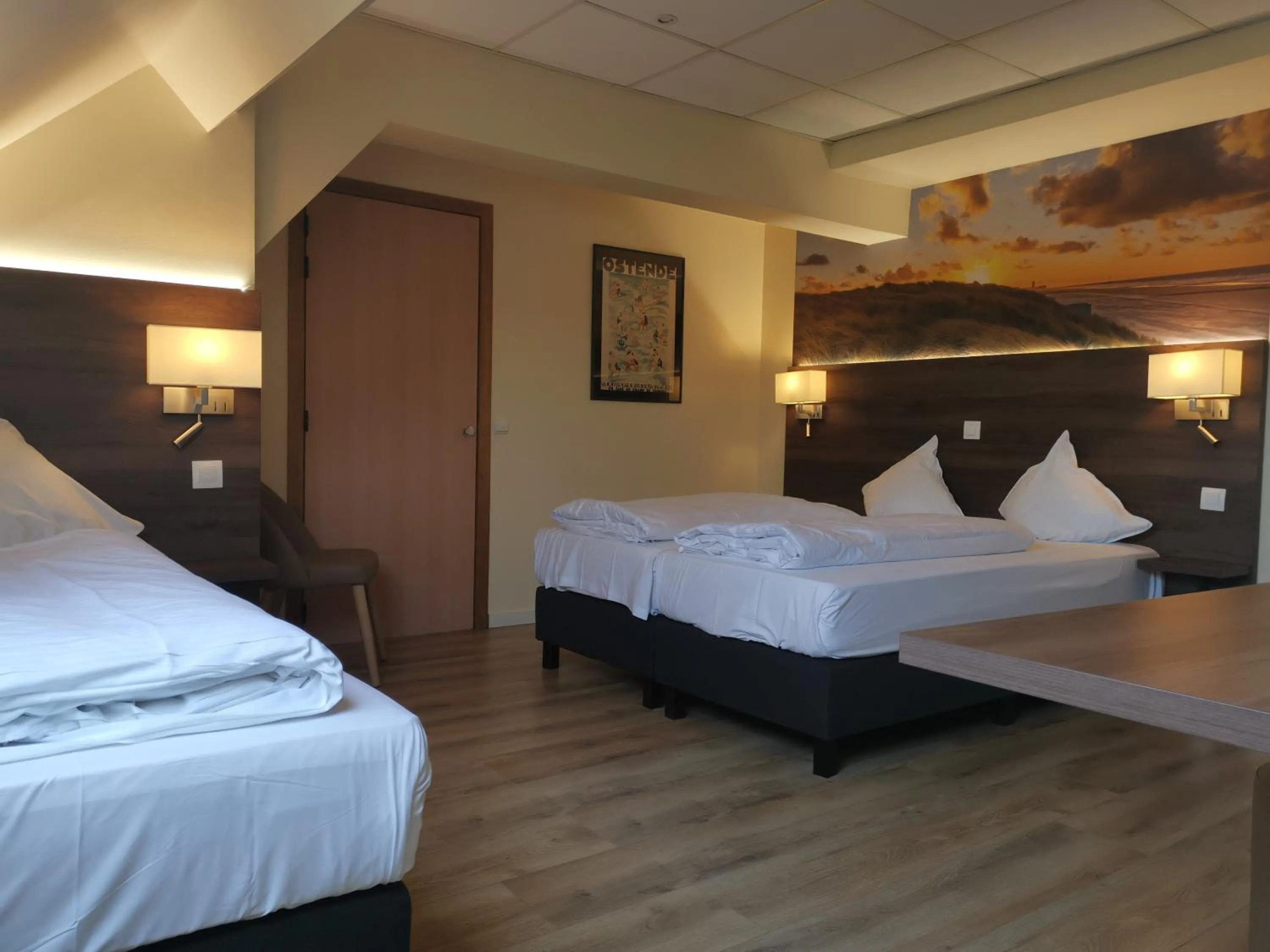 Bed in Hotel Albert II Oostende