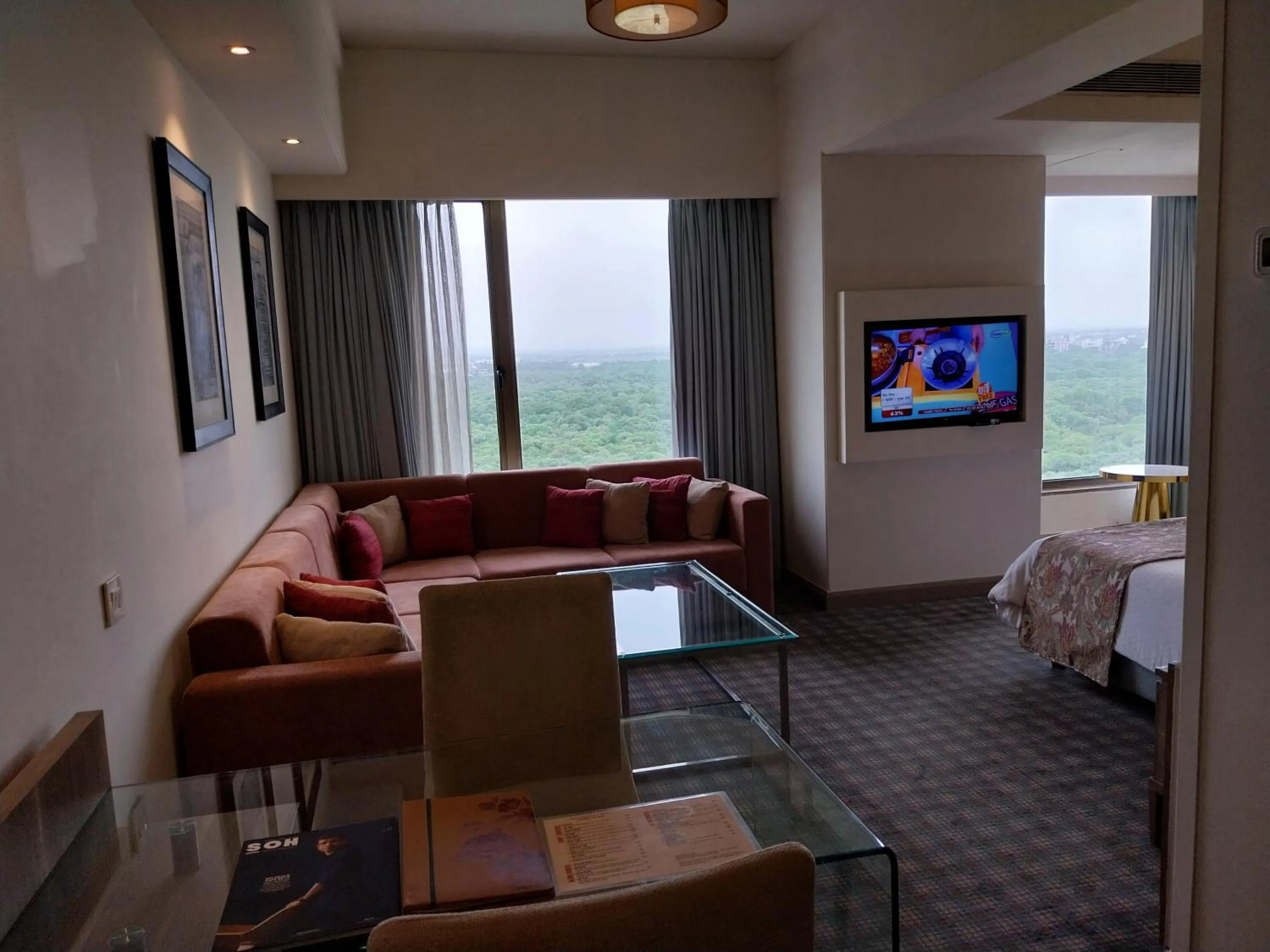 Seating area in Efcee Sarovar Premiere Bhavnagar