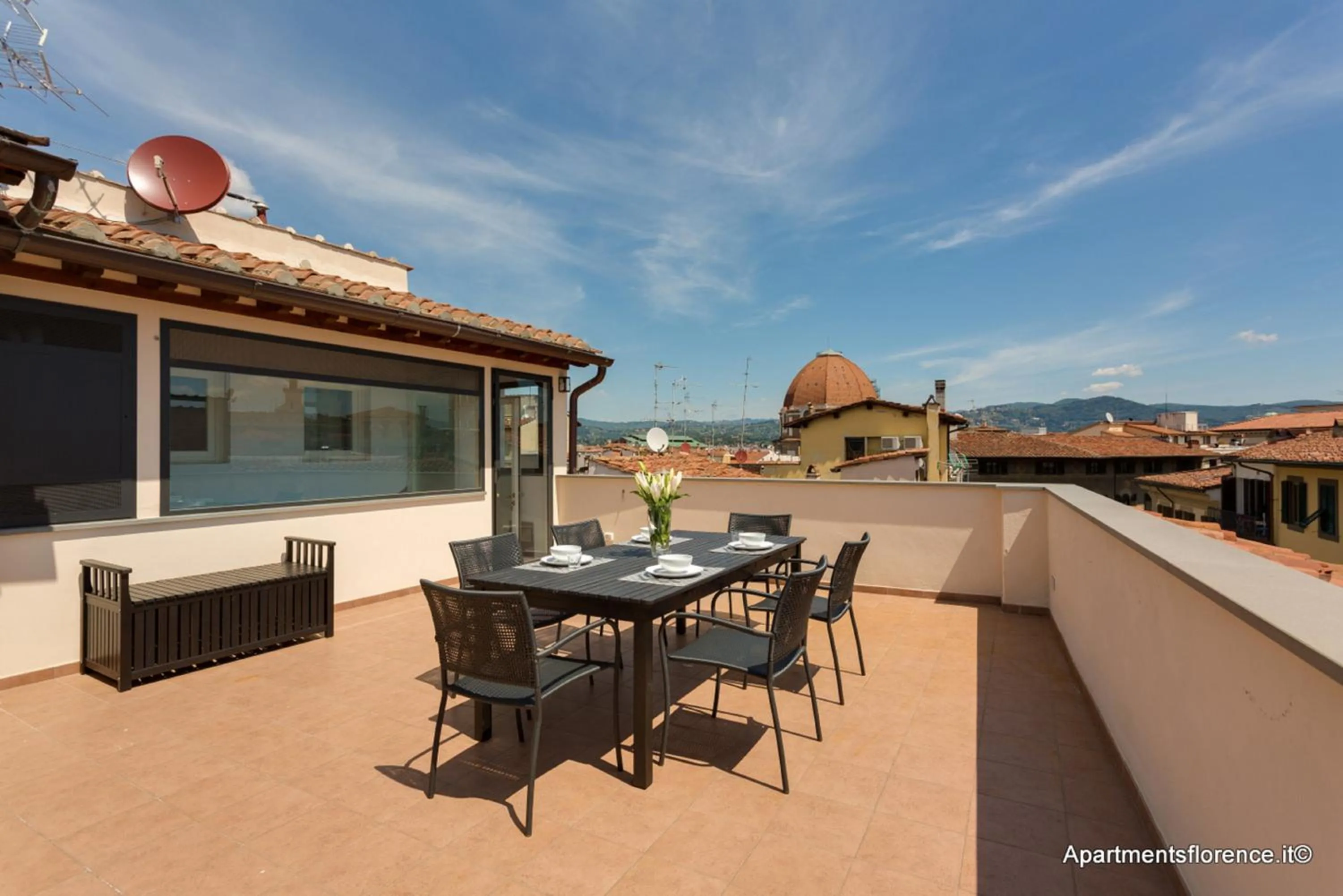 Balcony/Terrace in Apartments Florence - Rondinelli Terrace
