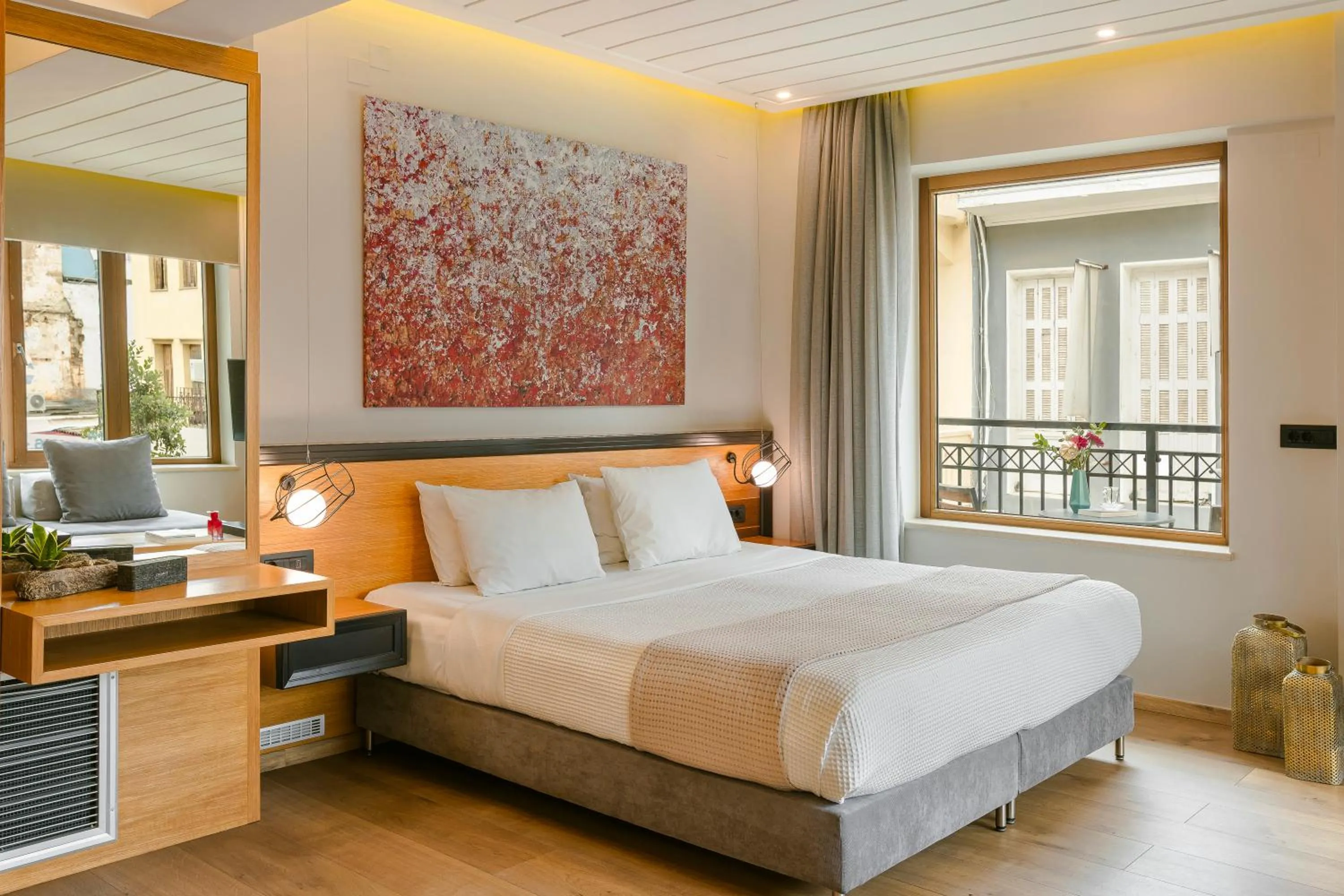 Bed in Querini Luxury Suites