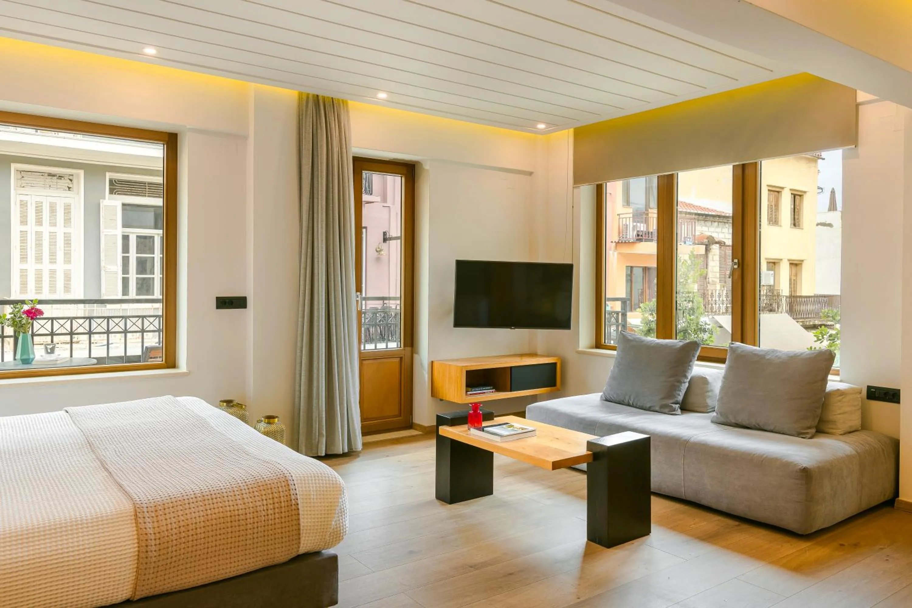 Bed in Querini Luxury Suites