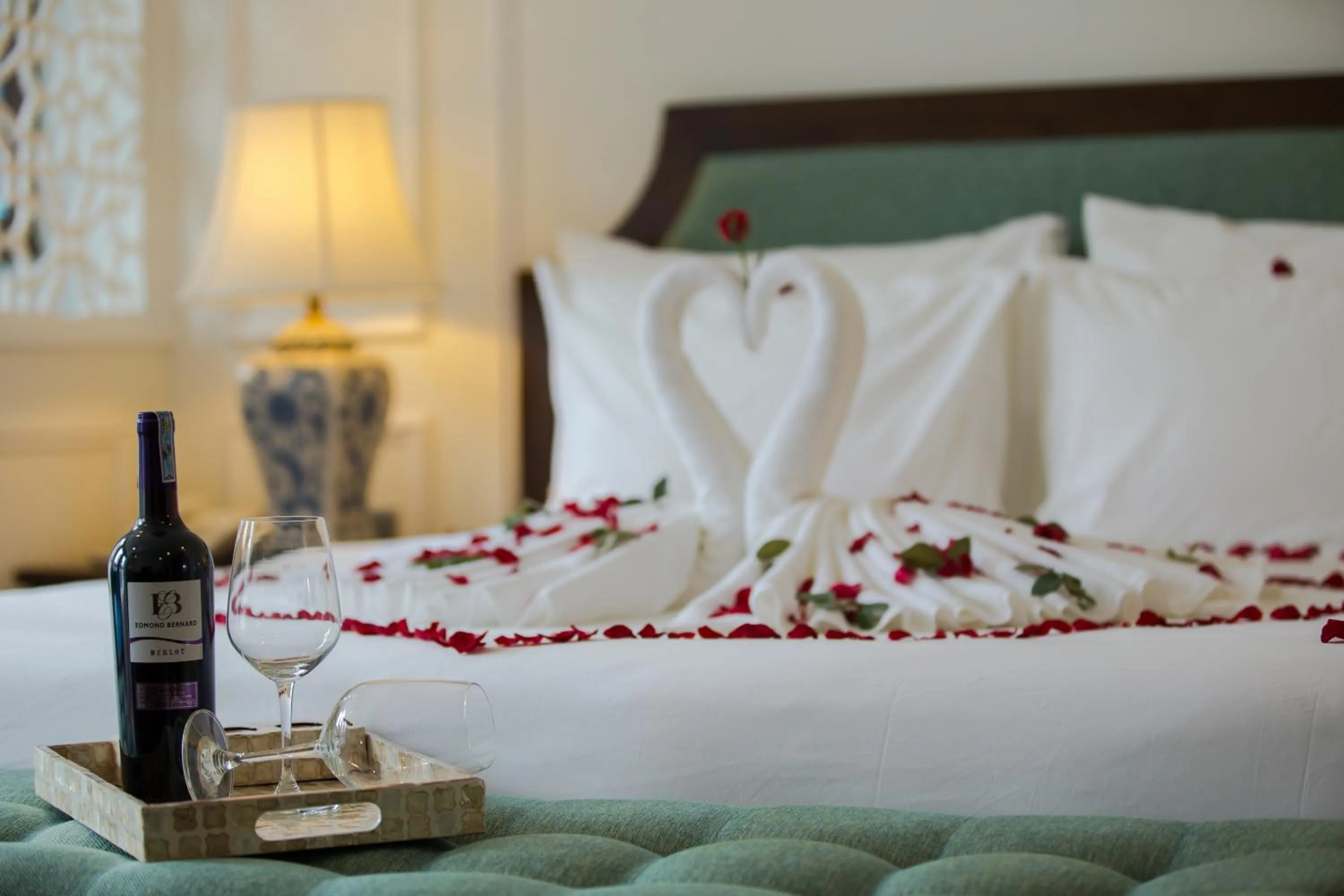 Decorative detail, Bed in Maro Hotel