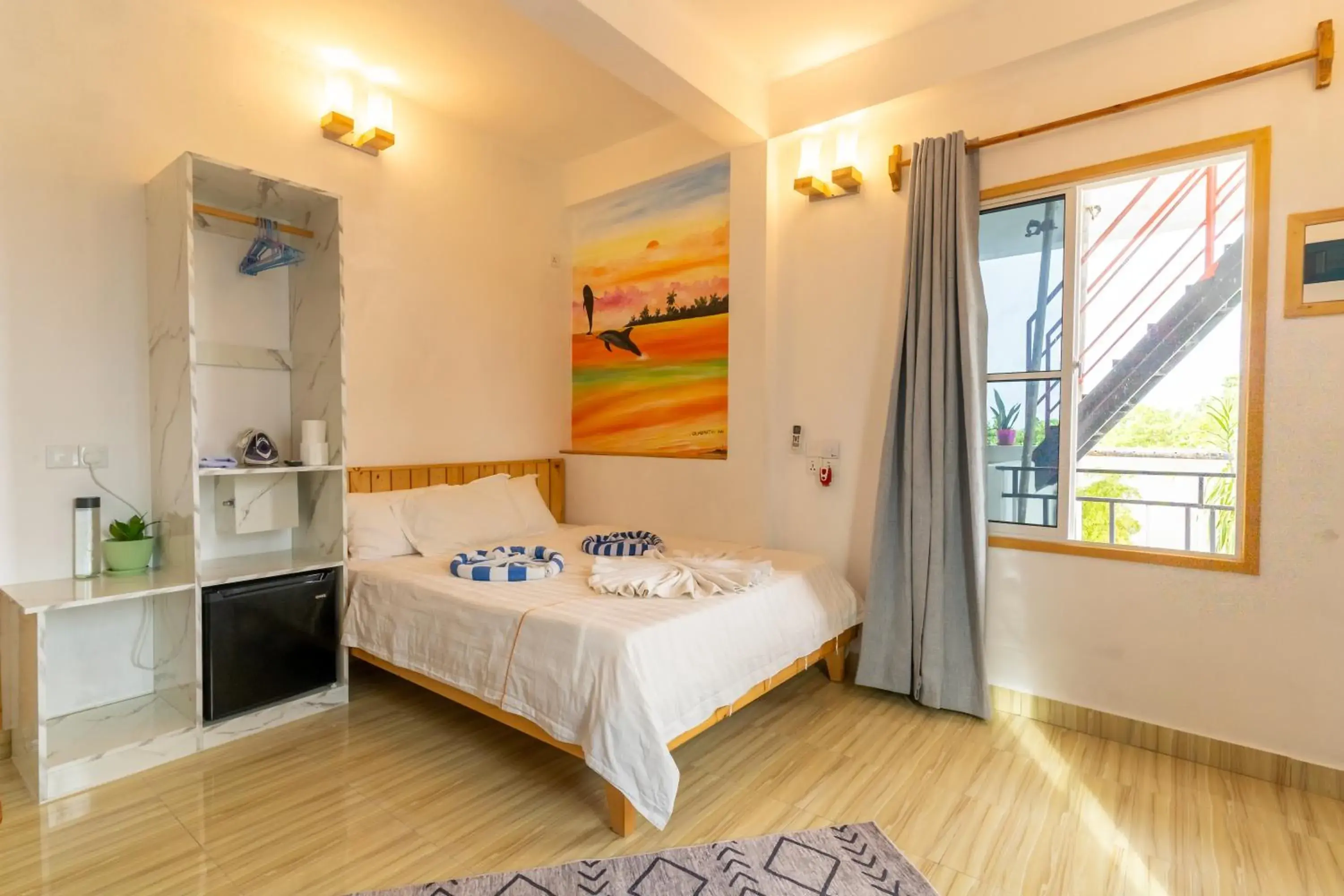 Deluxe Double Room with Sea View in Olhumathi View Inn Deluxe Double Room with Sea View in Olhumathi View Inn