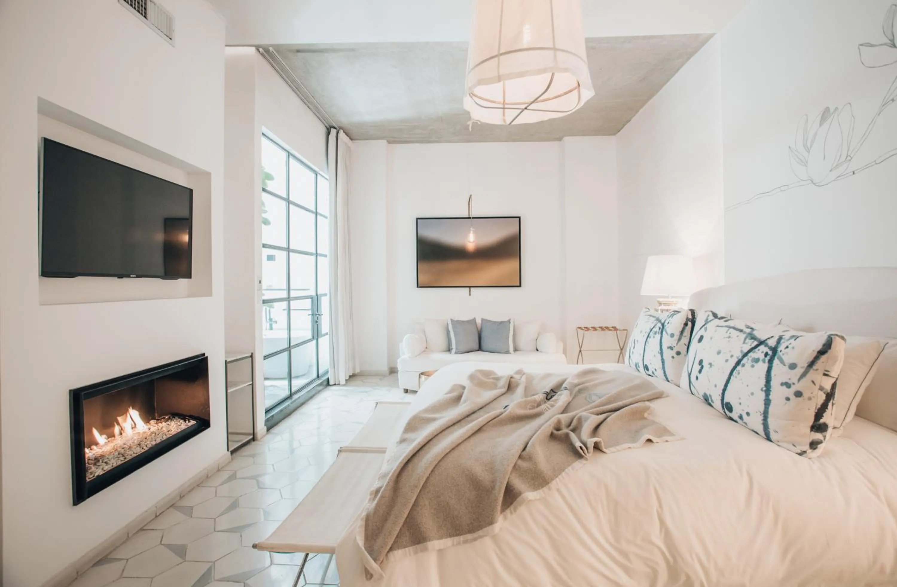 Living room, Bed in LOtel-Casa Arca