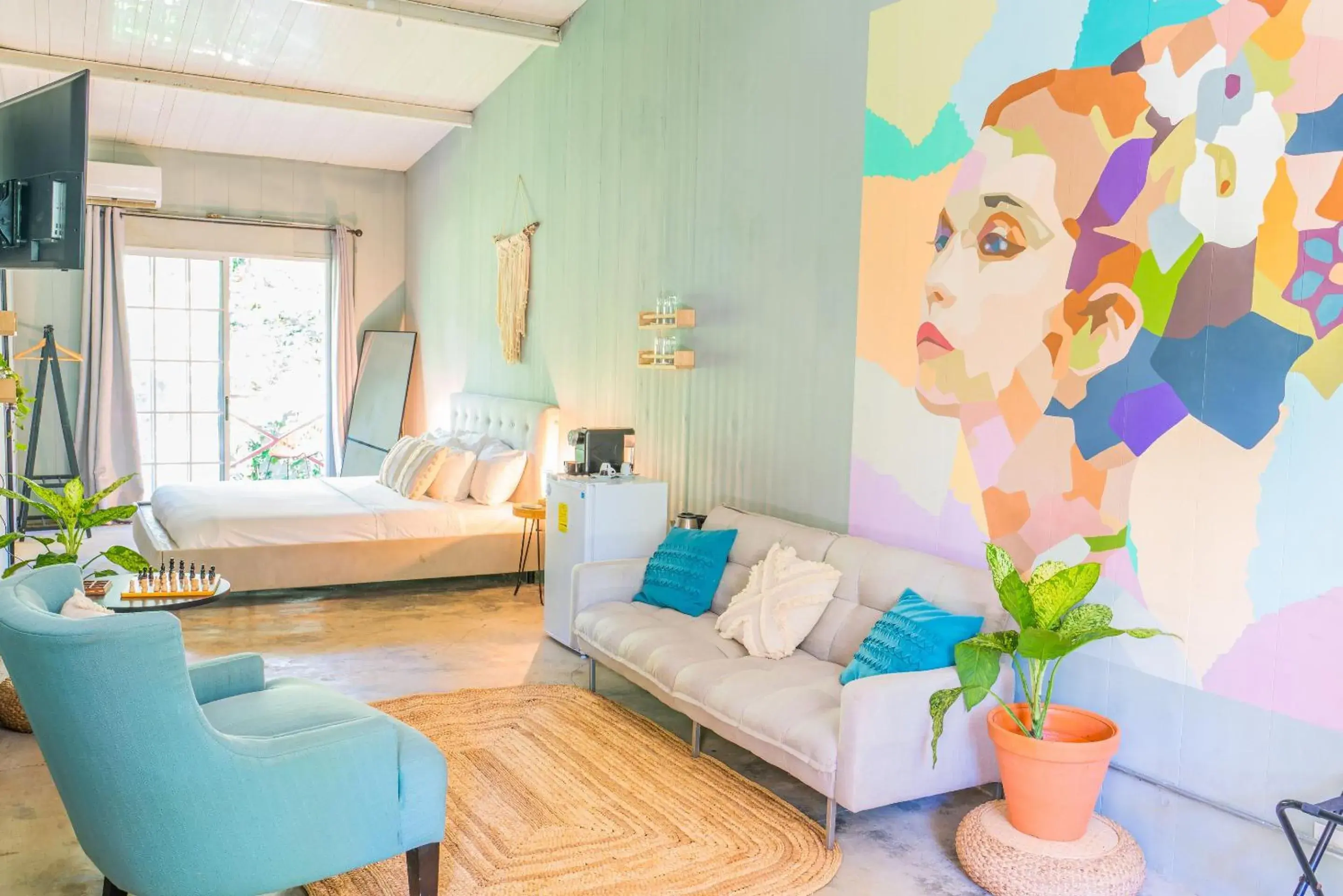 Seating area, Bed in Selina Red Frog Seating area, Bed in Selina Red Frog