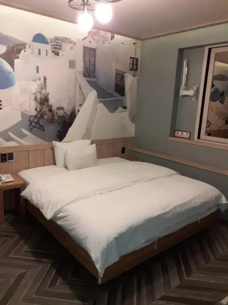 Bed in Jinju Kai Hotel Bed in Jinju Kai Hotel