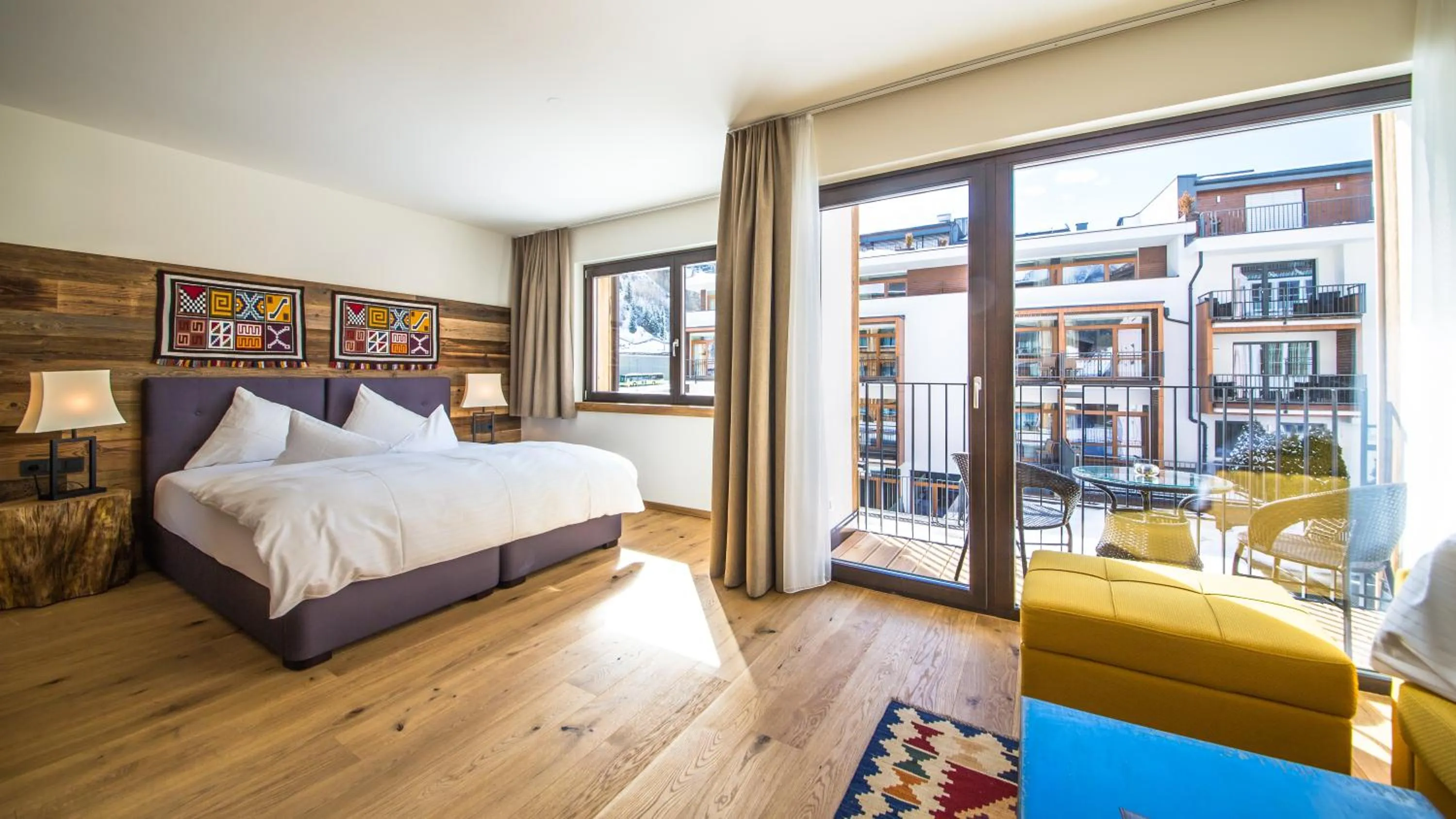 Winter, Bed in Hotel Andino