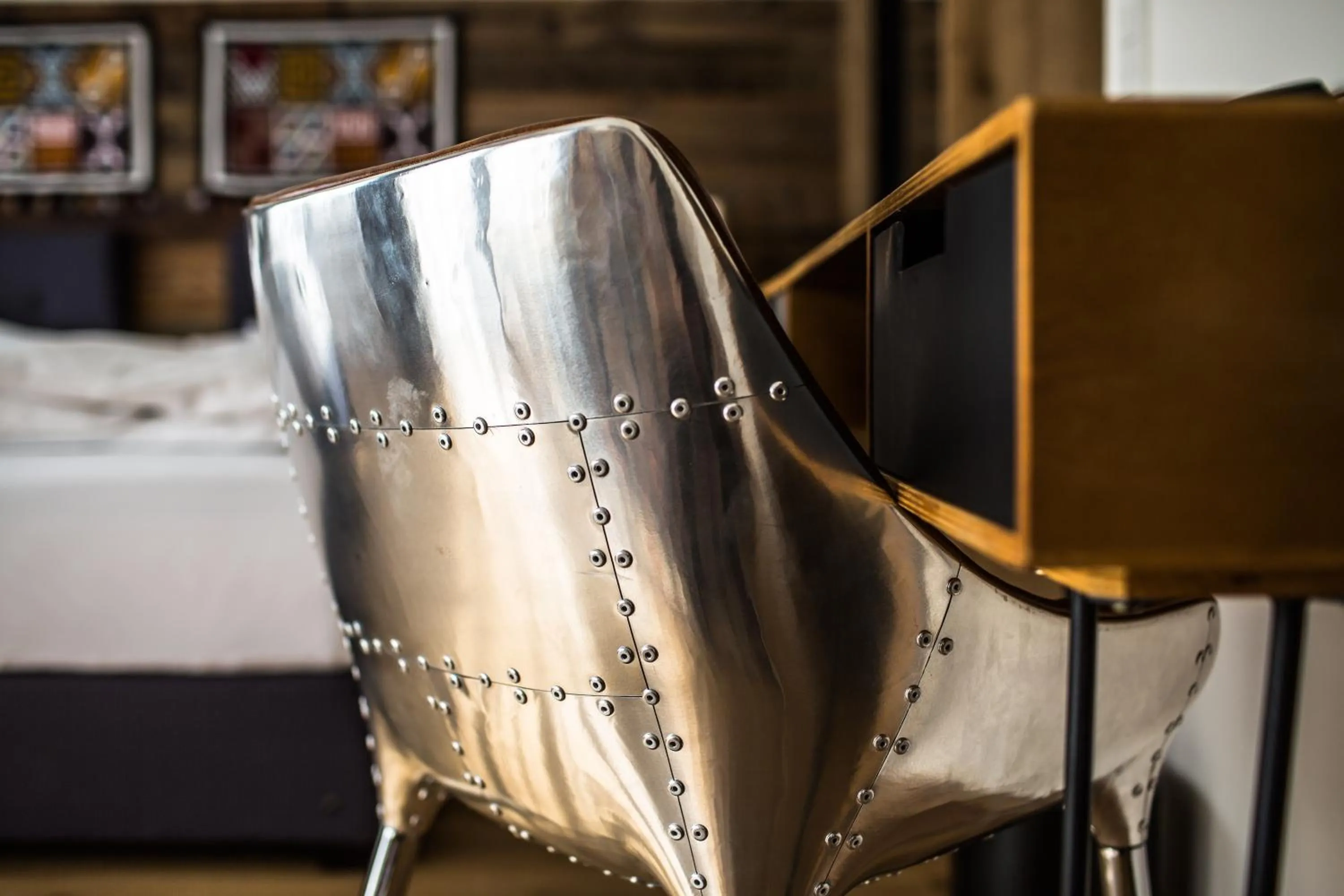 Decorative detail, Bed in Hotel Andino
