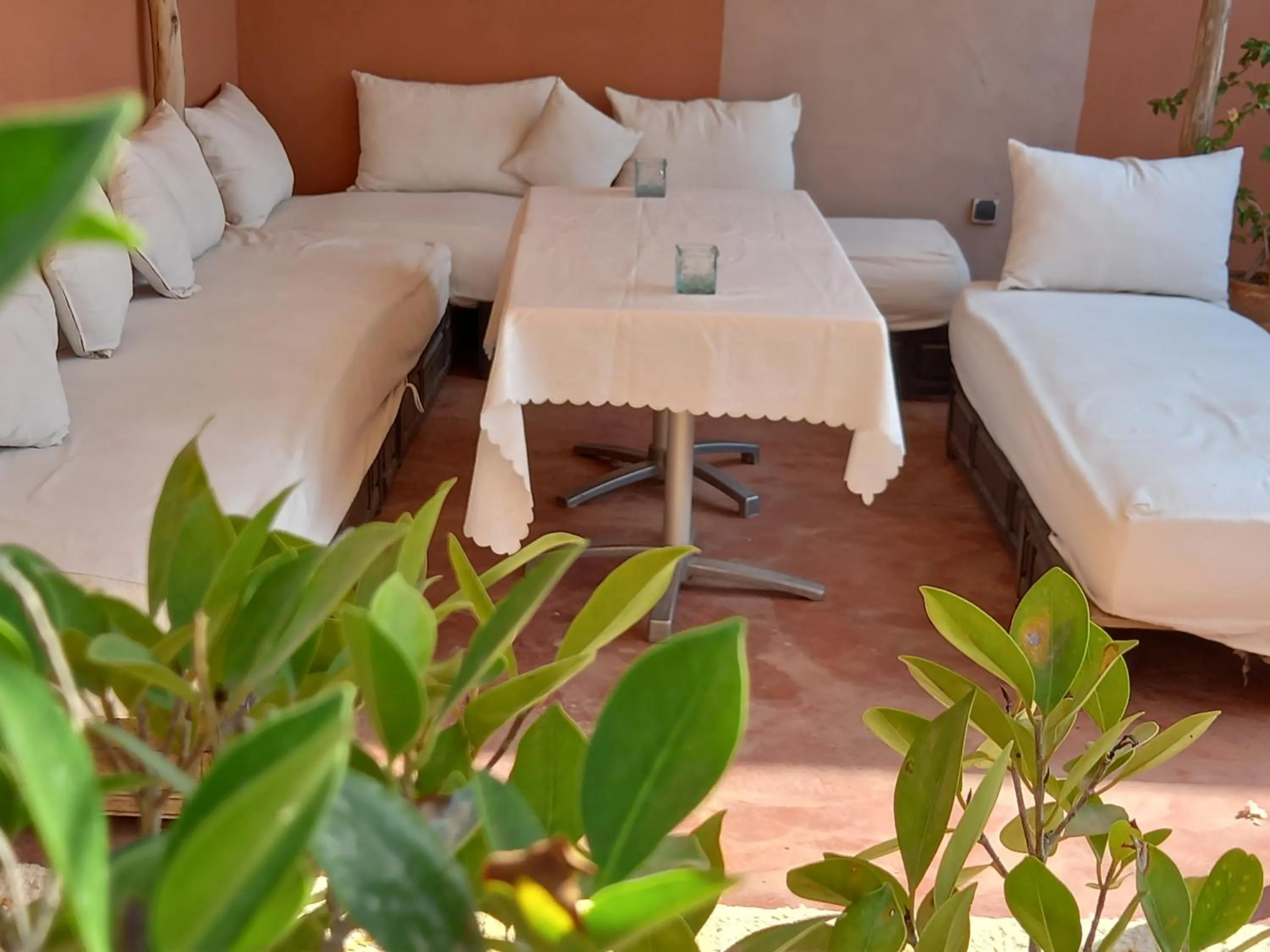 Bed in Riad Abjaou