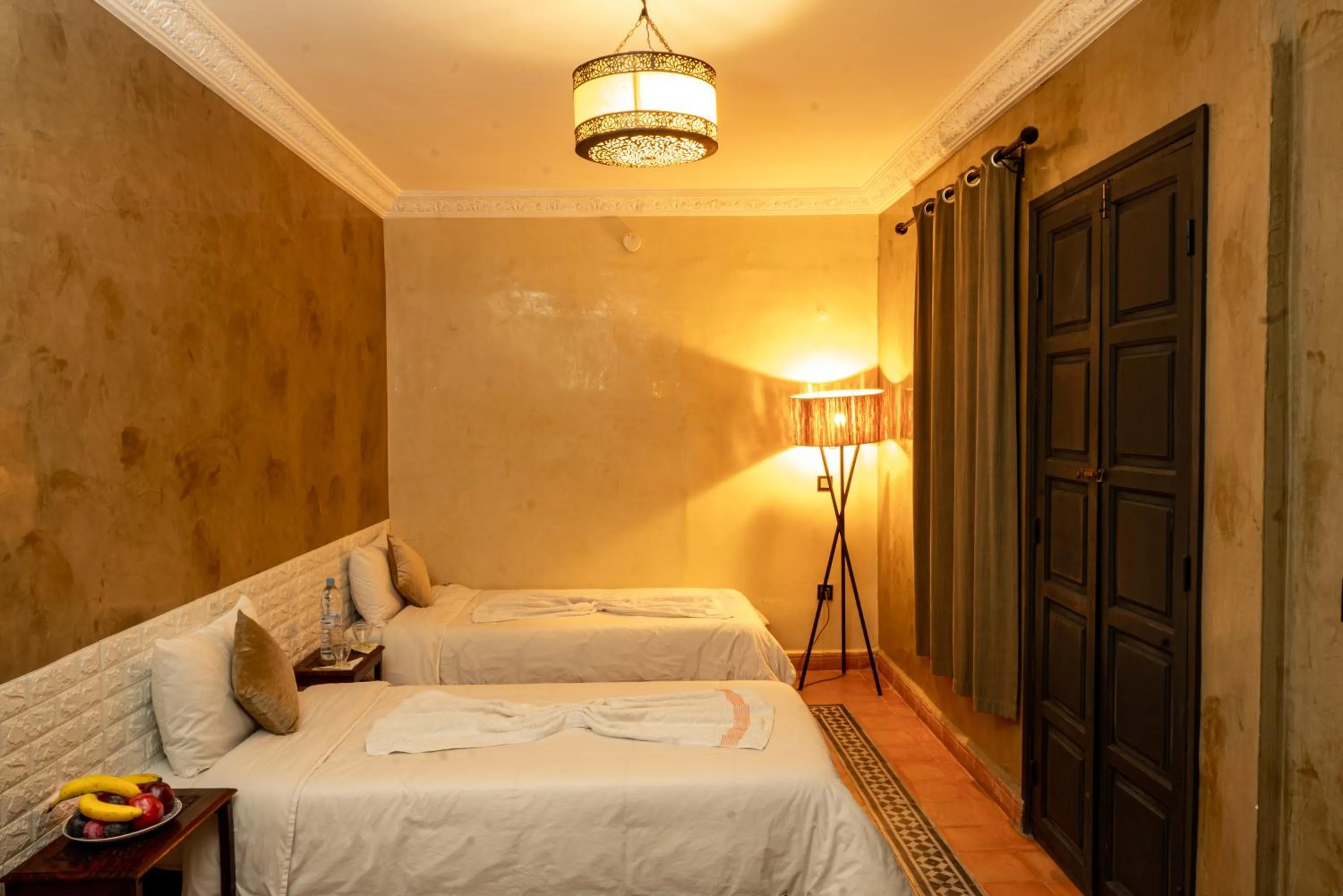Bed in Riad Abjaou