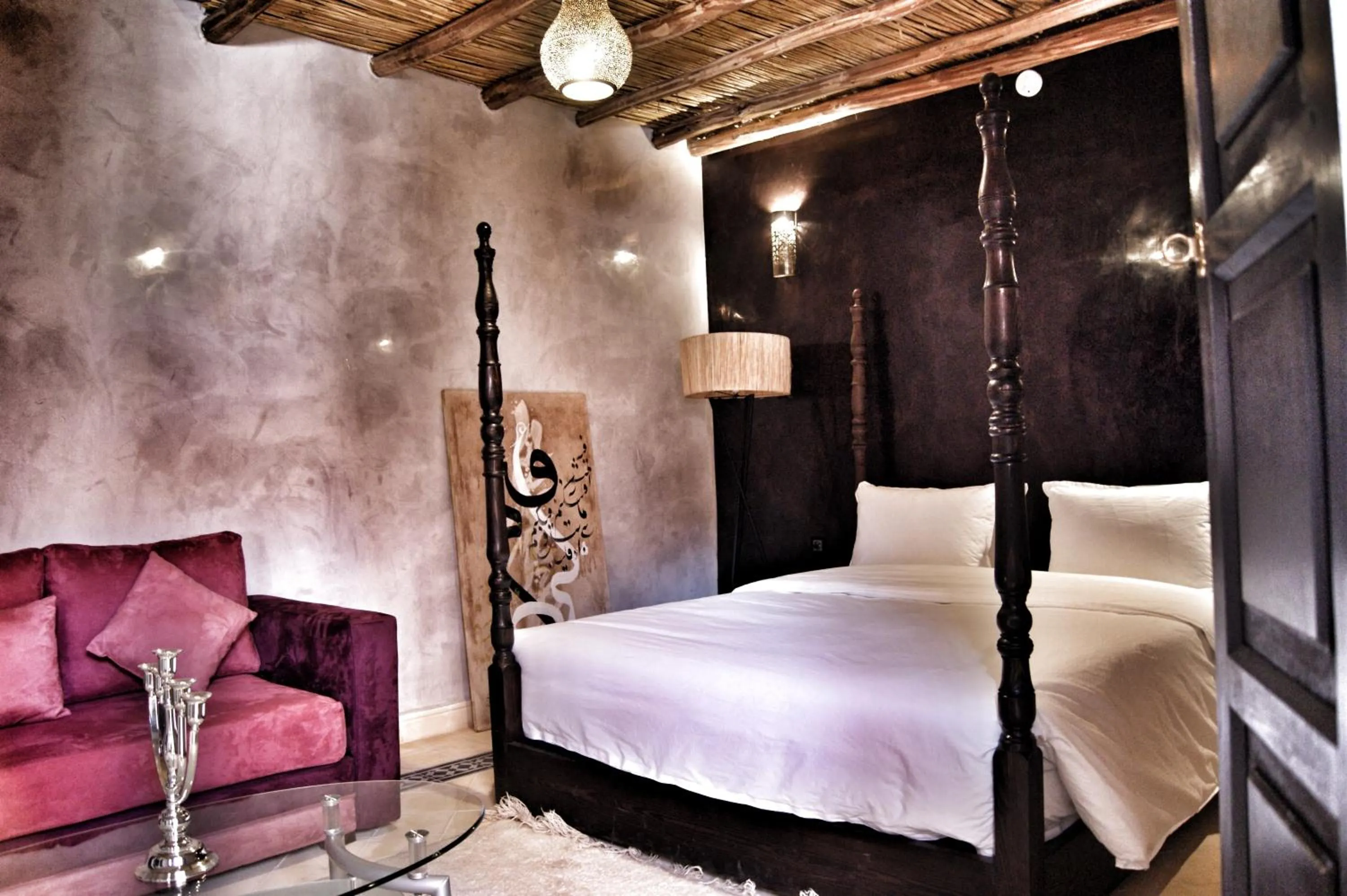 Bedroom, Bed in Riad Abjaou