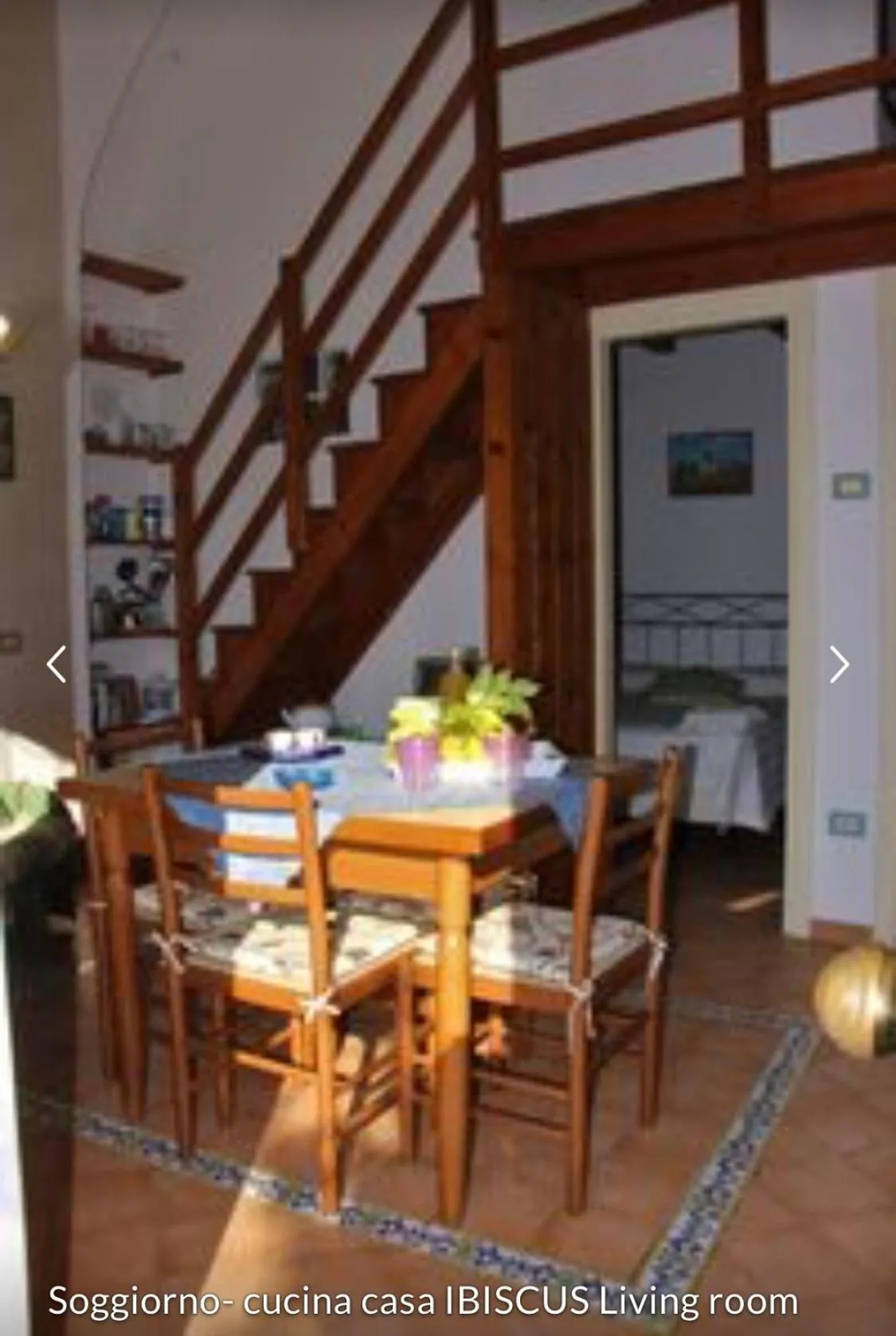 Seating area in Casa Ortensia