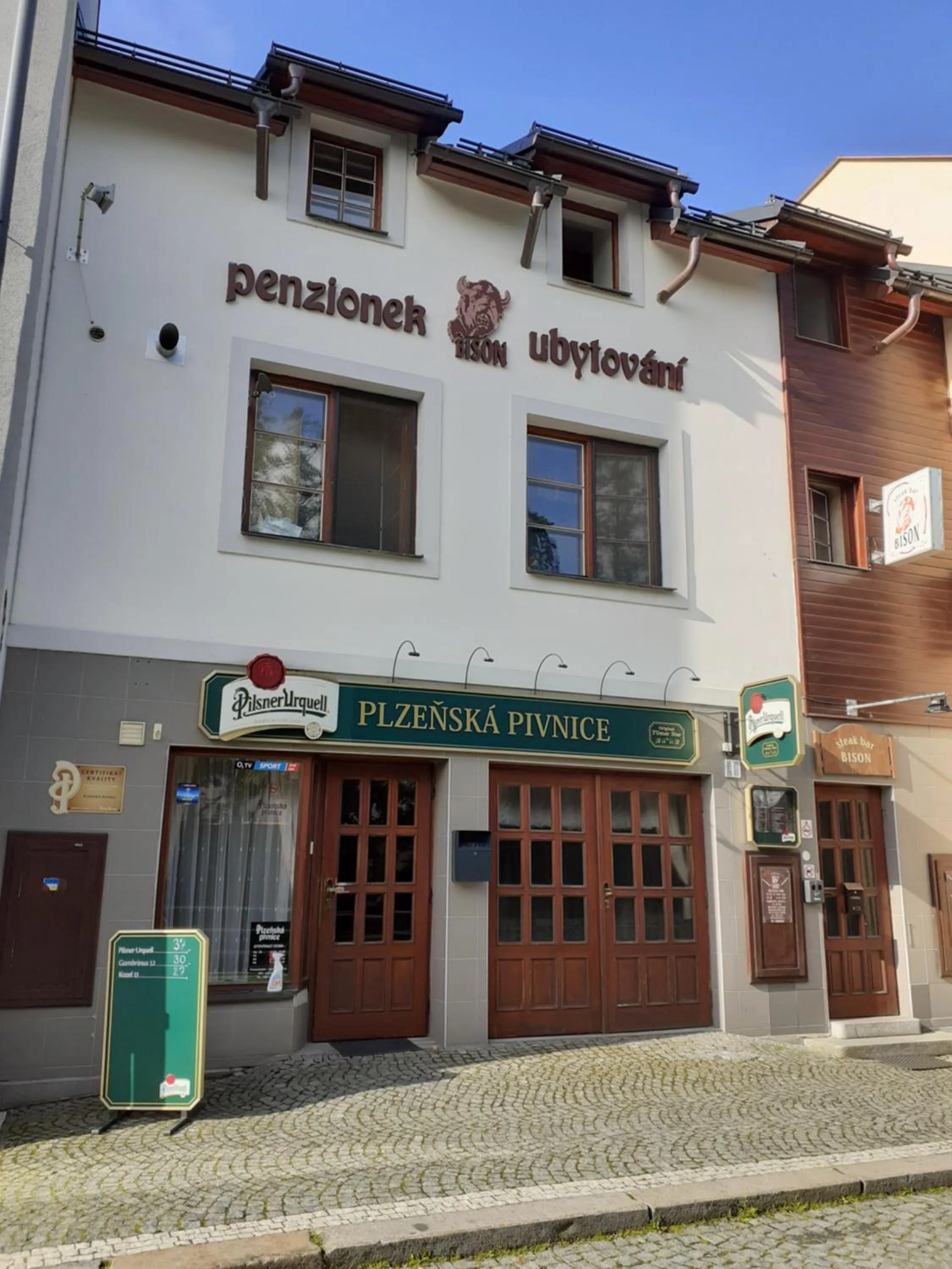 Ubytování nad Bisonem