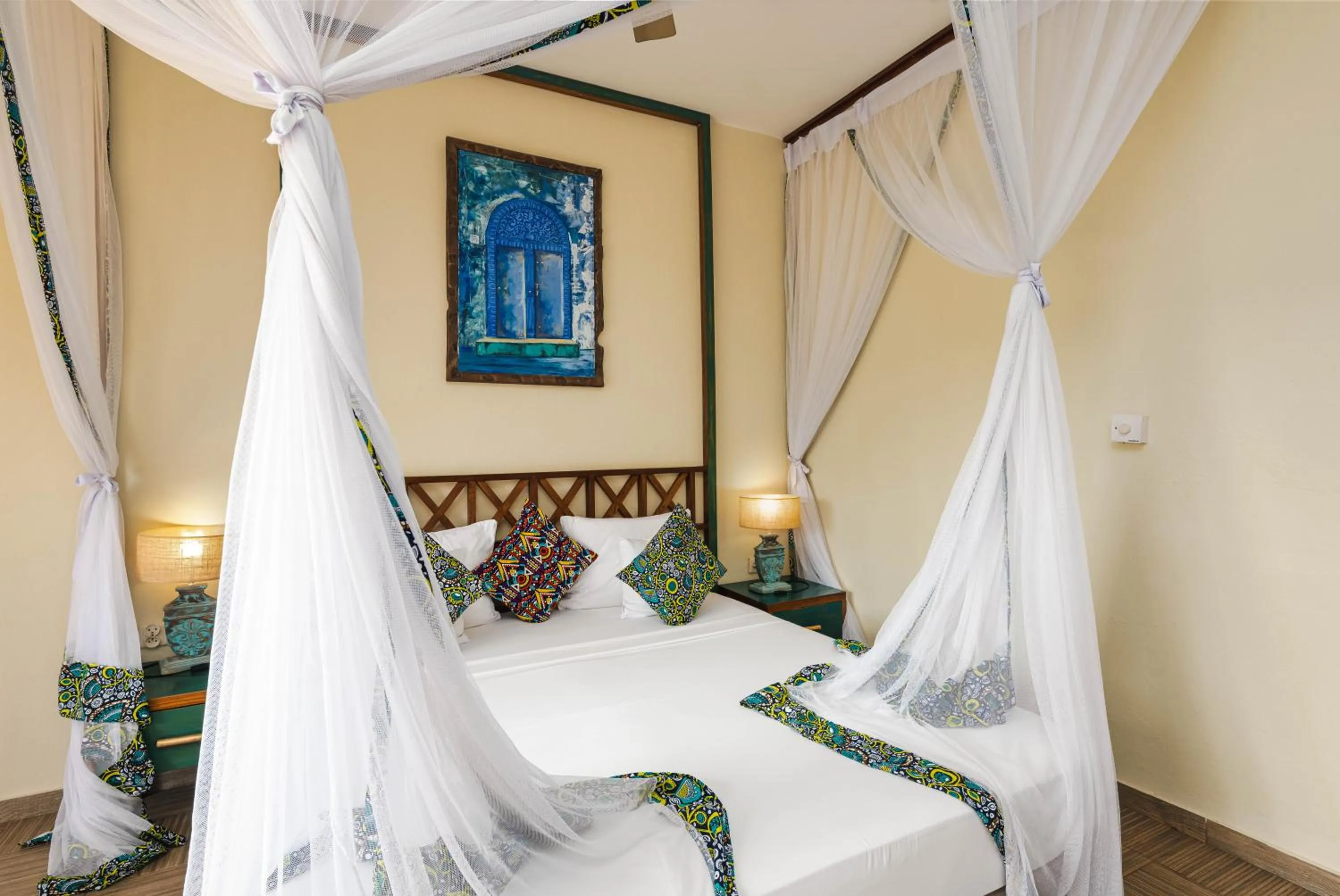 Bed in Zanzibar Queen Hotel