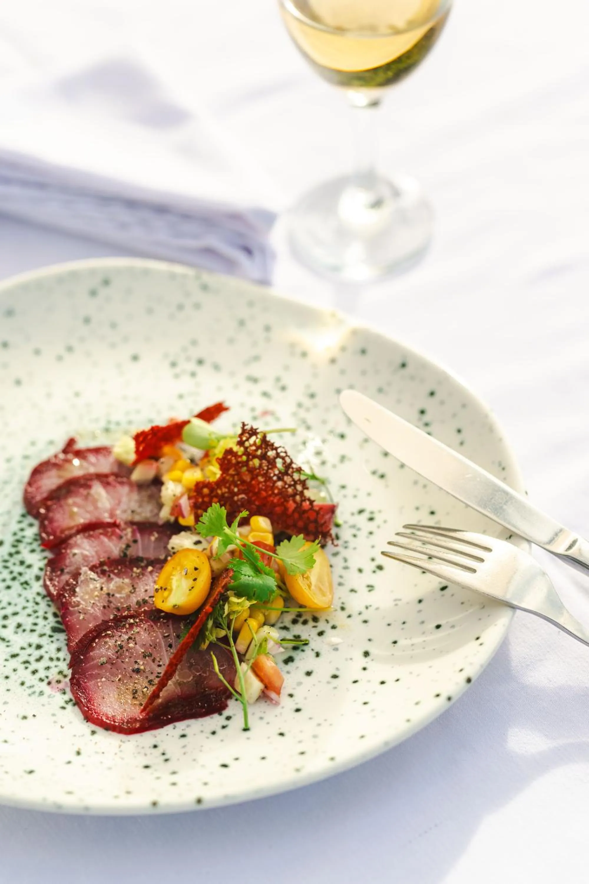 Food close-up in Zanzibar Queen Hotel