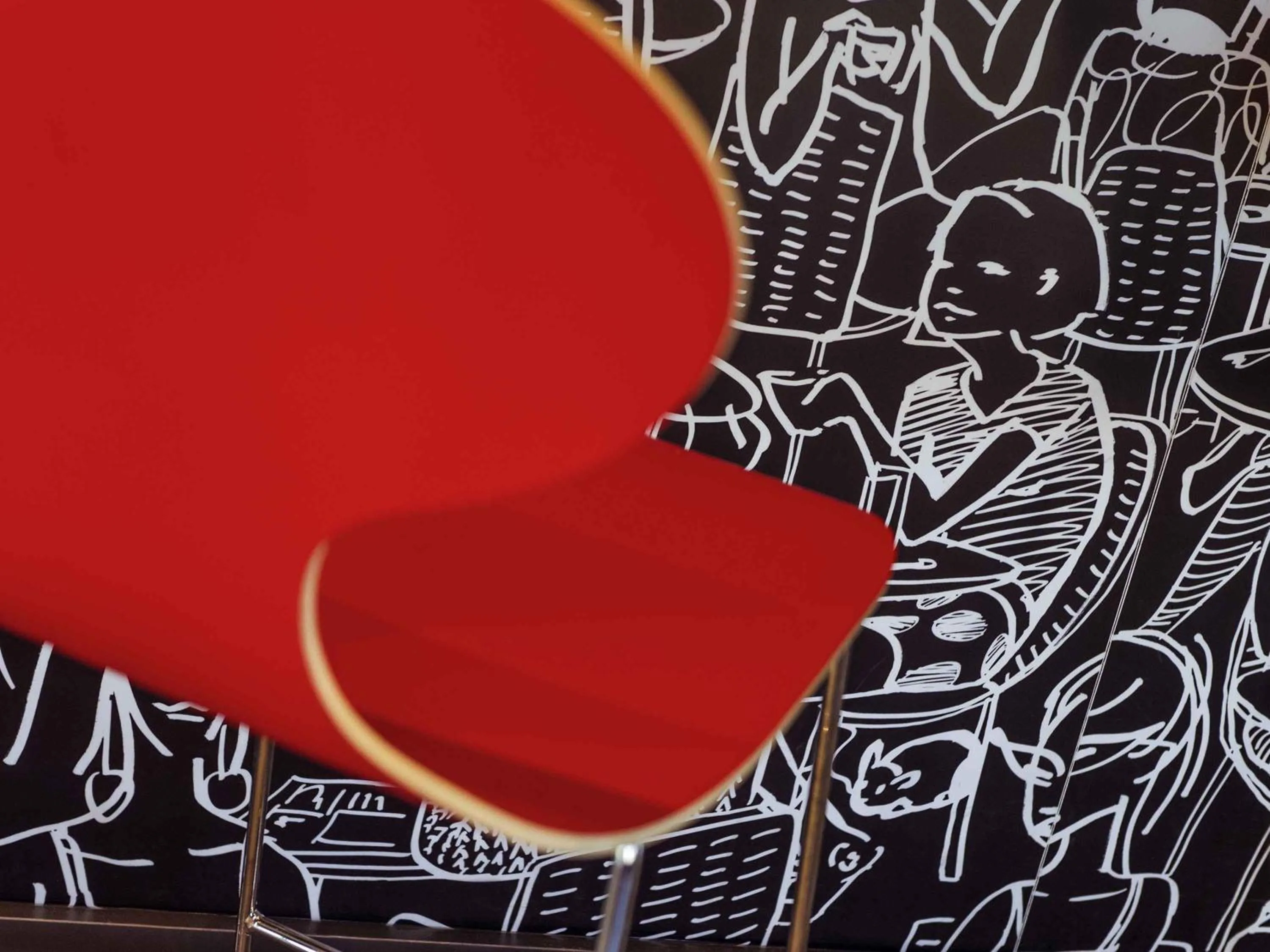 Lounge or bar in ibis Hotel Brussels Airport