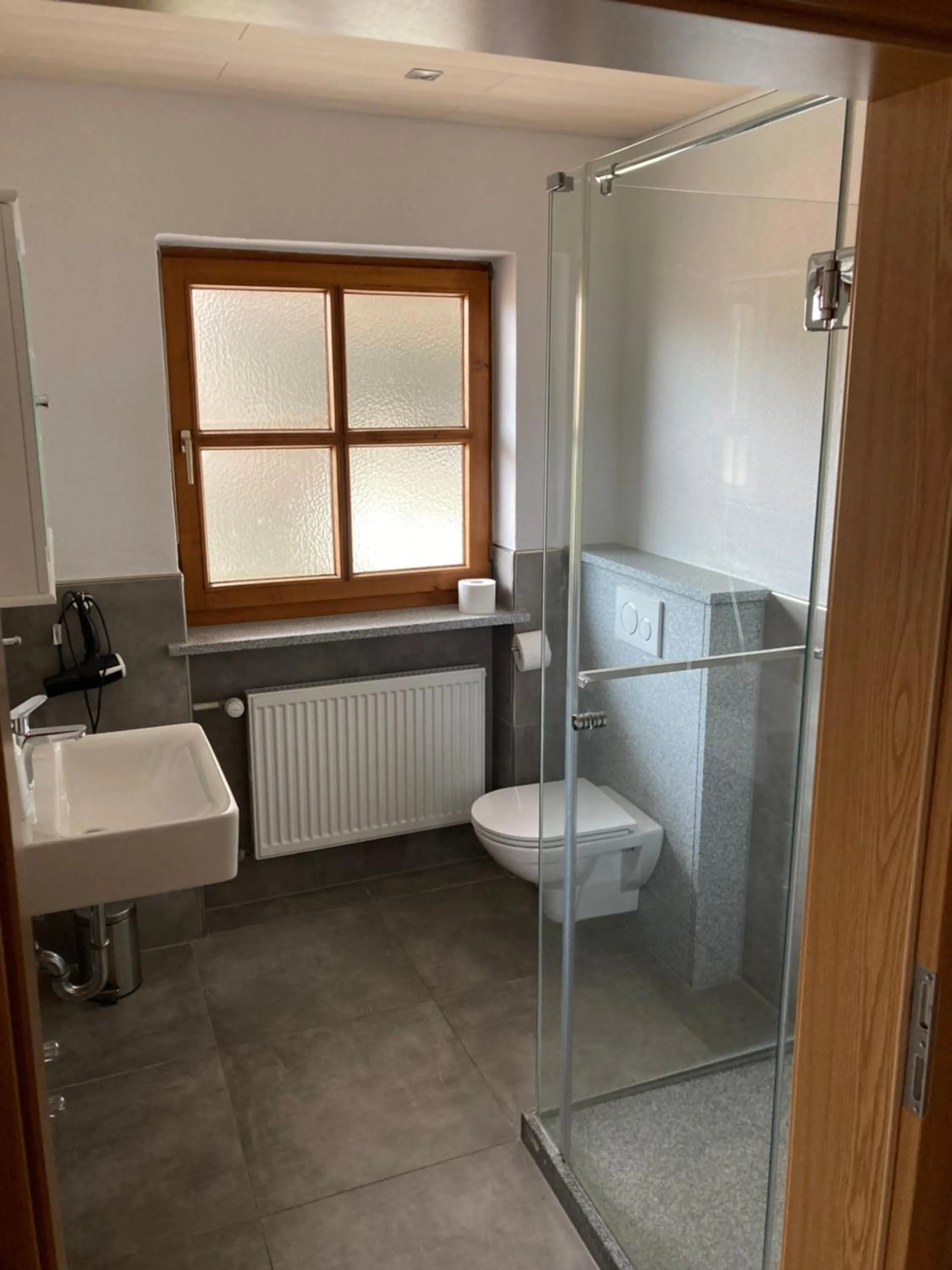 Bathroom in Gästehaus Biggi