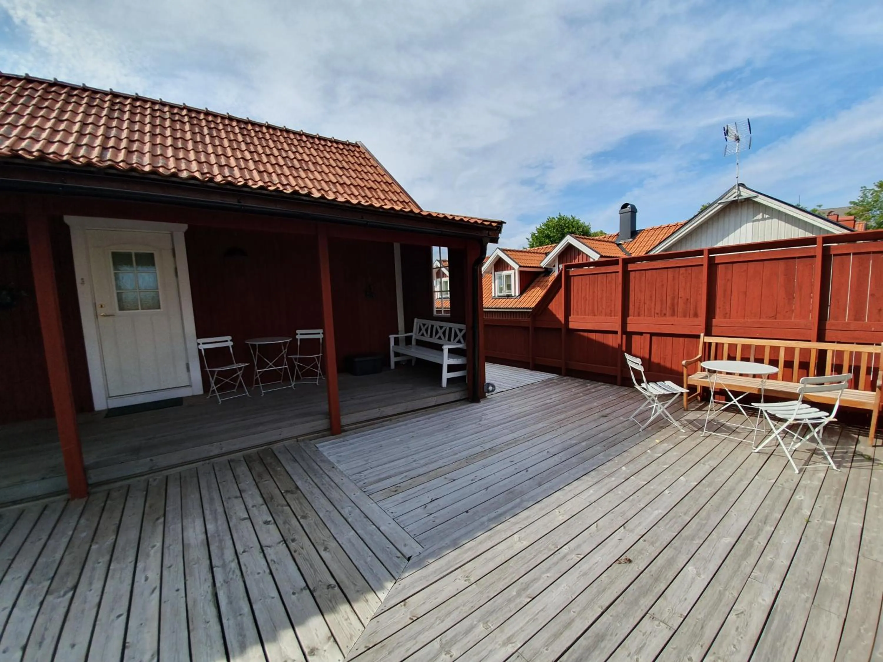 Balcony/Terrace in Gårdshotell Klockargården Öregrund