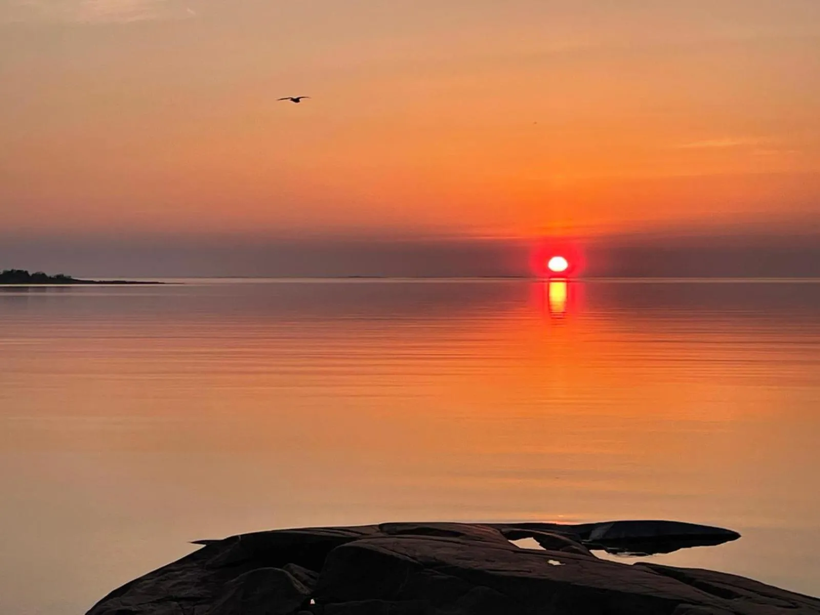 Sunset in Gårdshotell Klockargården Öregrund