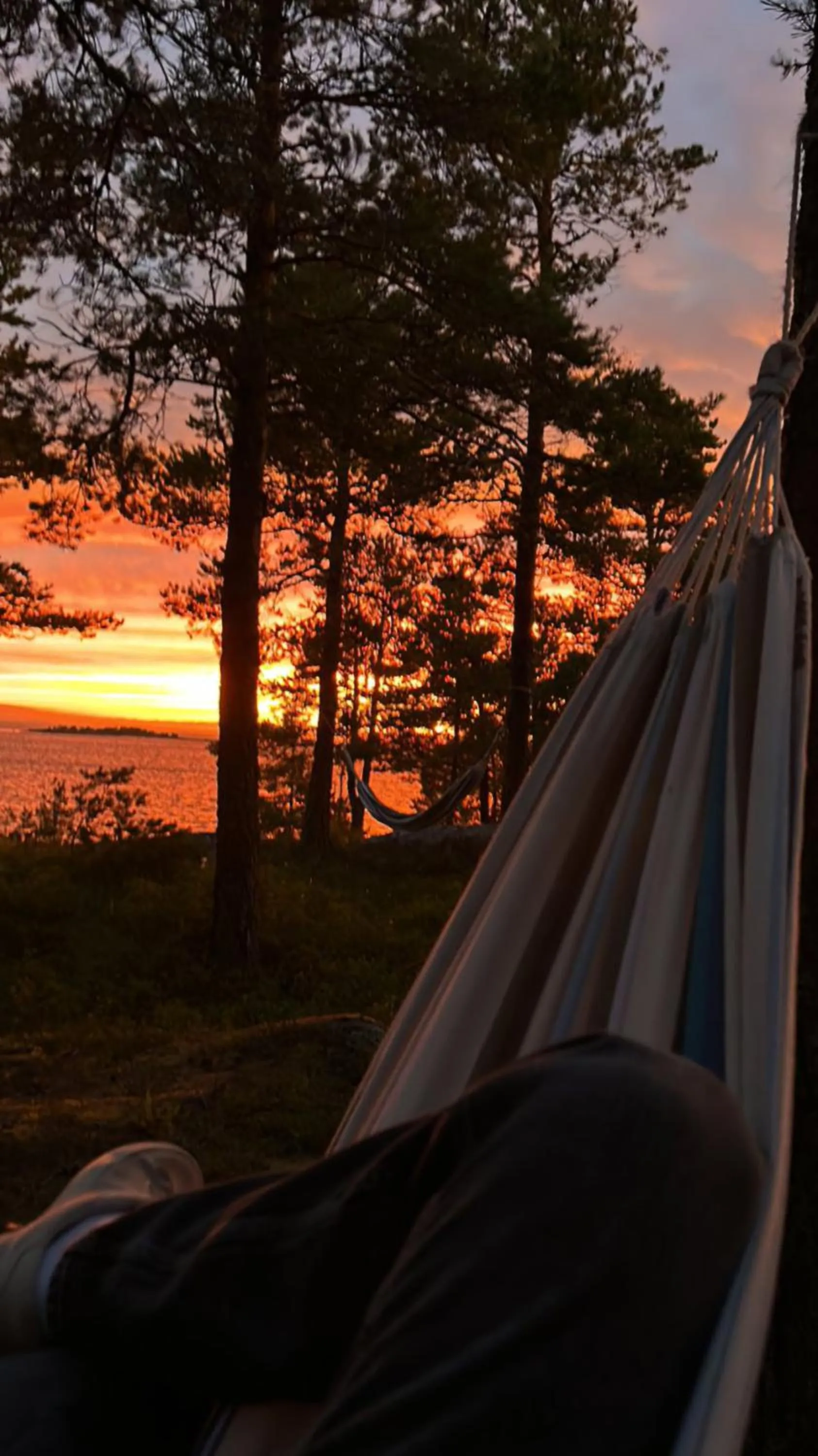 Sunset in Gårdshotell Klockargården Öregrund
