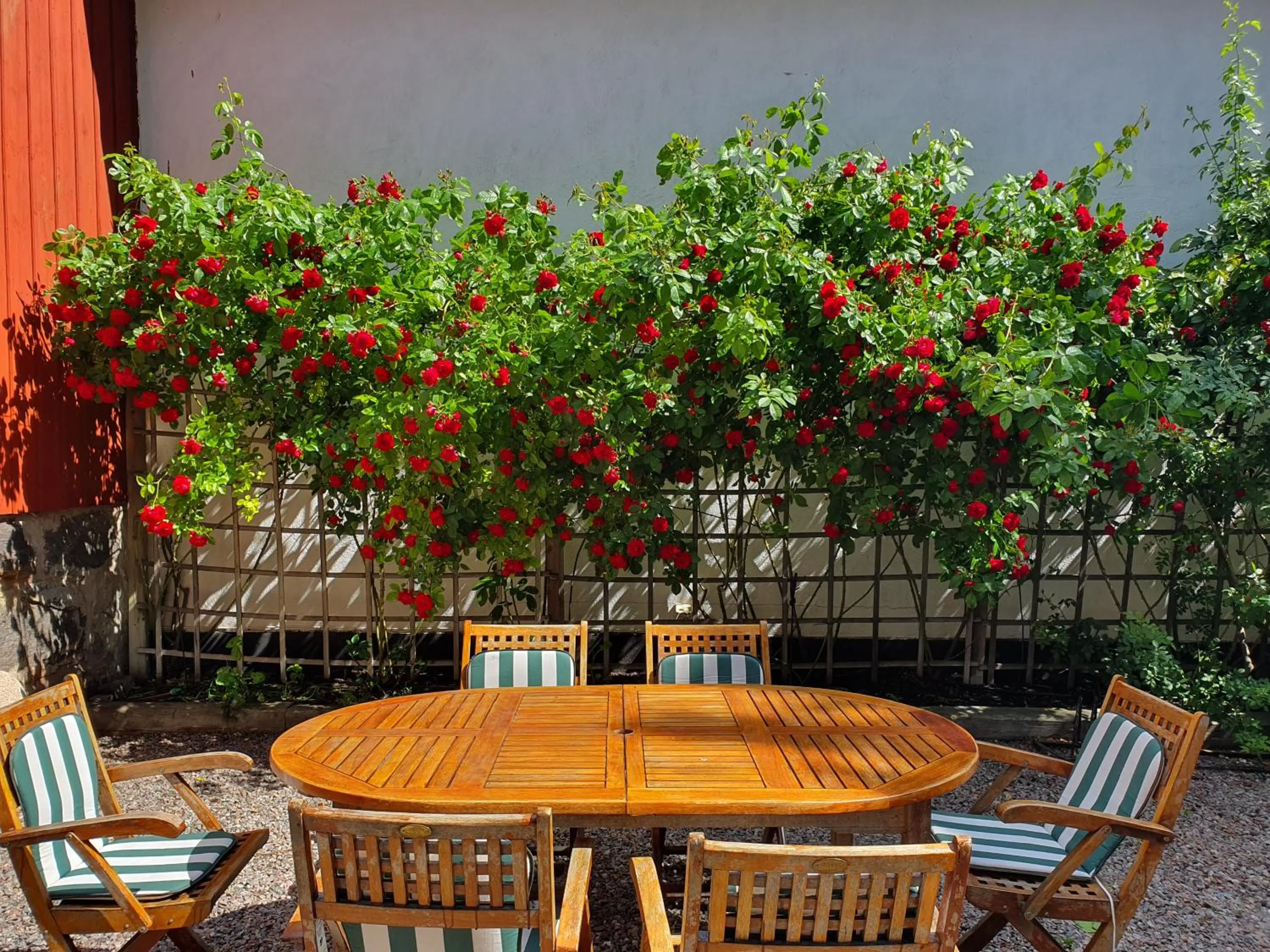 Patio in Gårdshotell Klockargården Öregrund