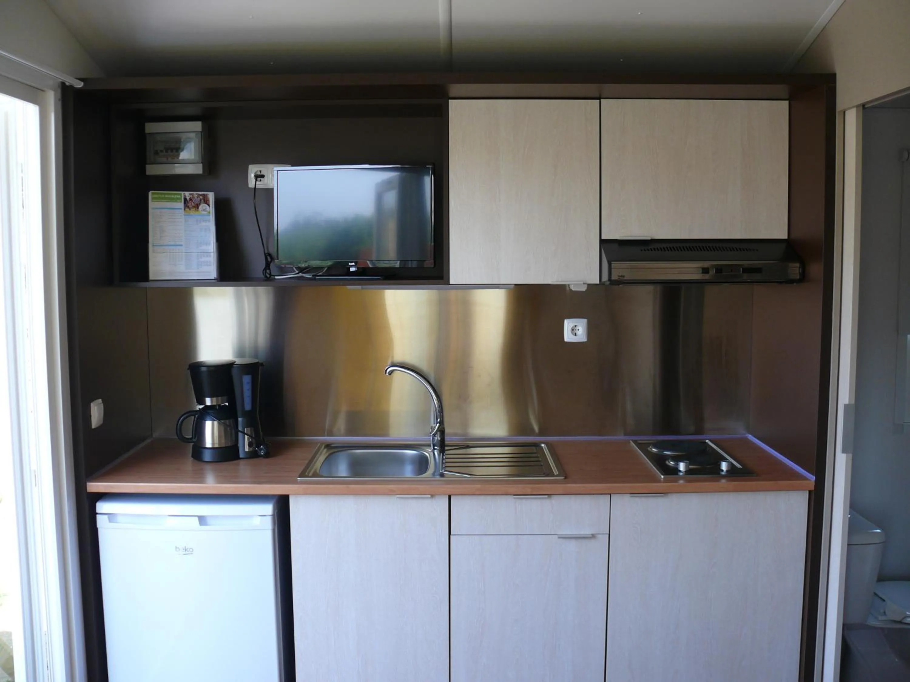 Kitchen or kitchenette in Parque de Campismo Orbitur Canidelo