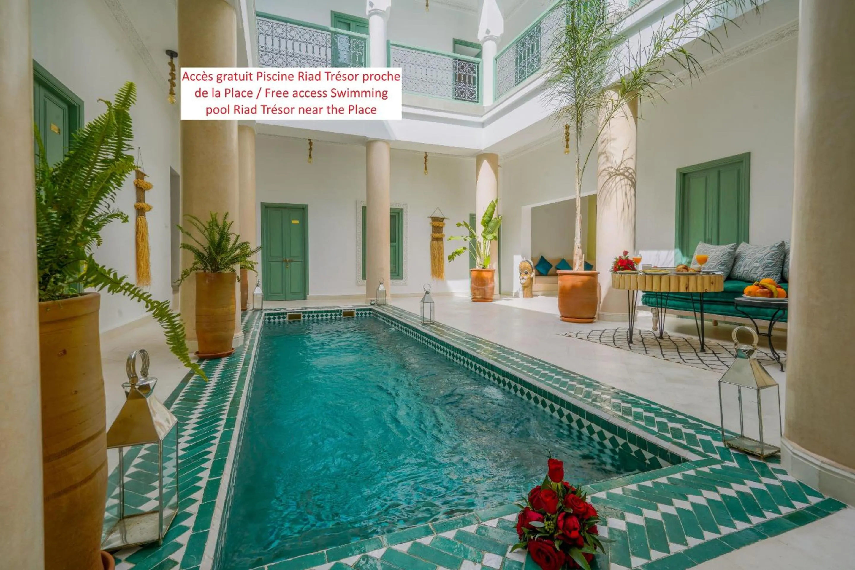 Pool view in Riad Sarah Sabrina