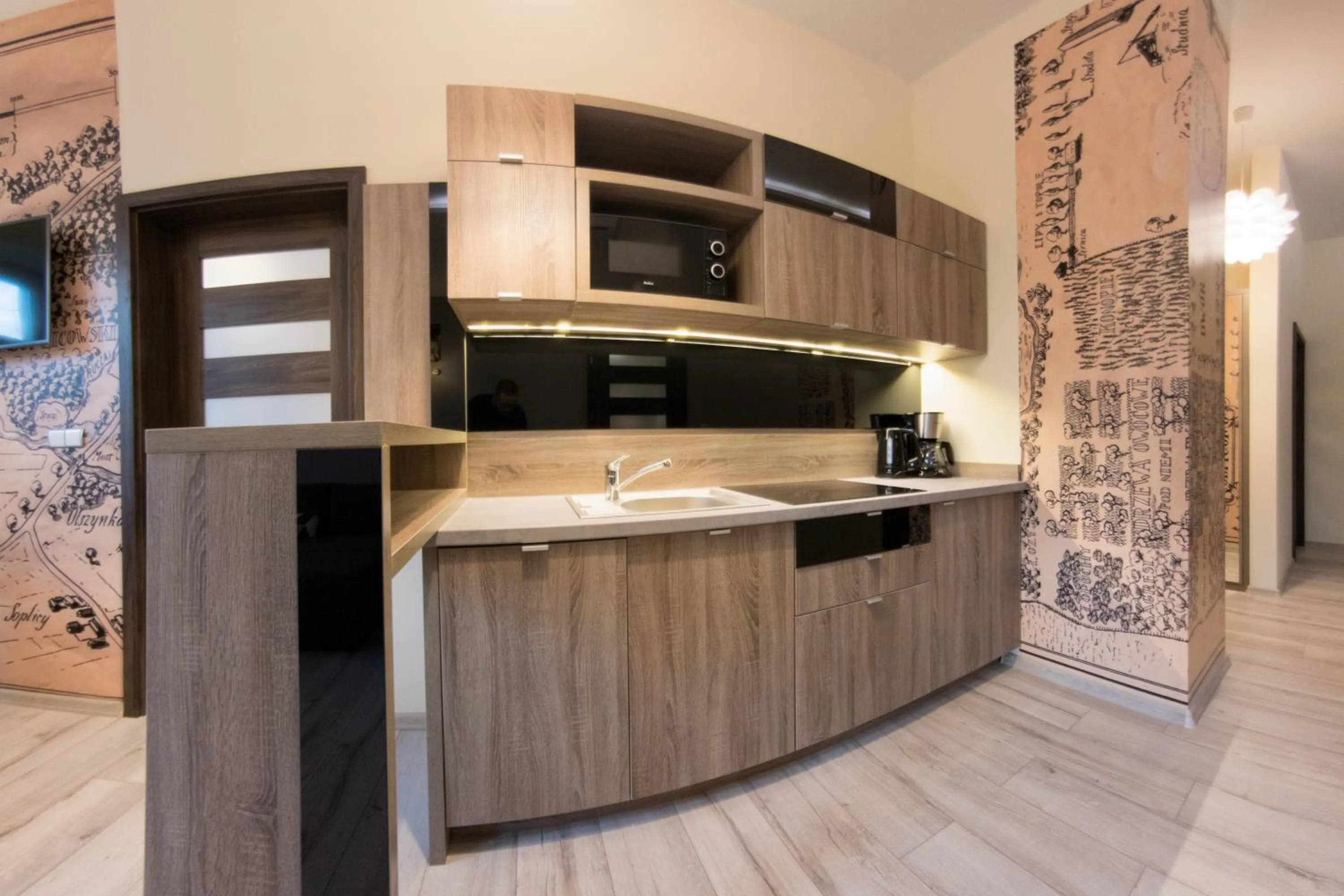 Kitchen or kitchenette in Yourplace M57 Apartments