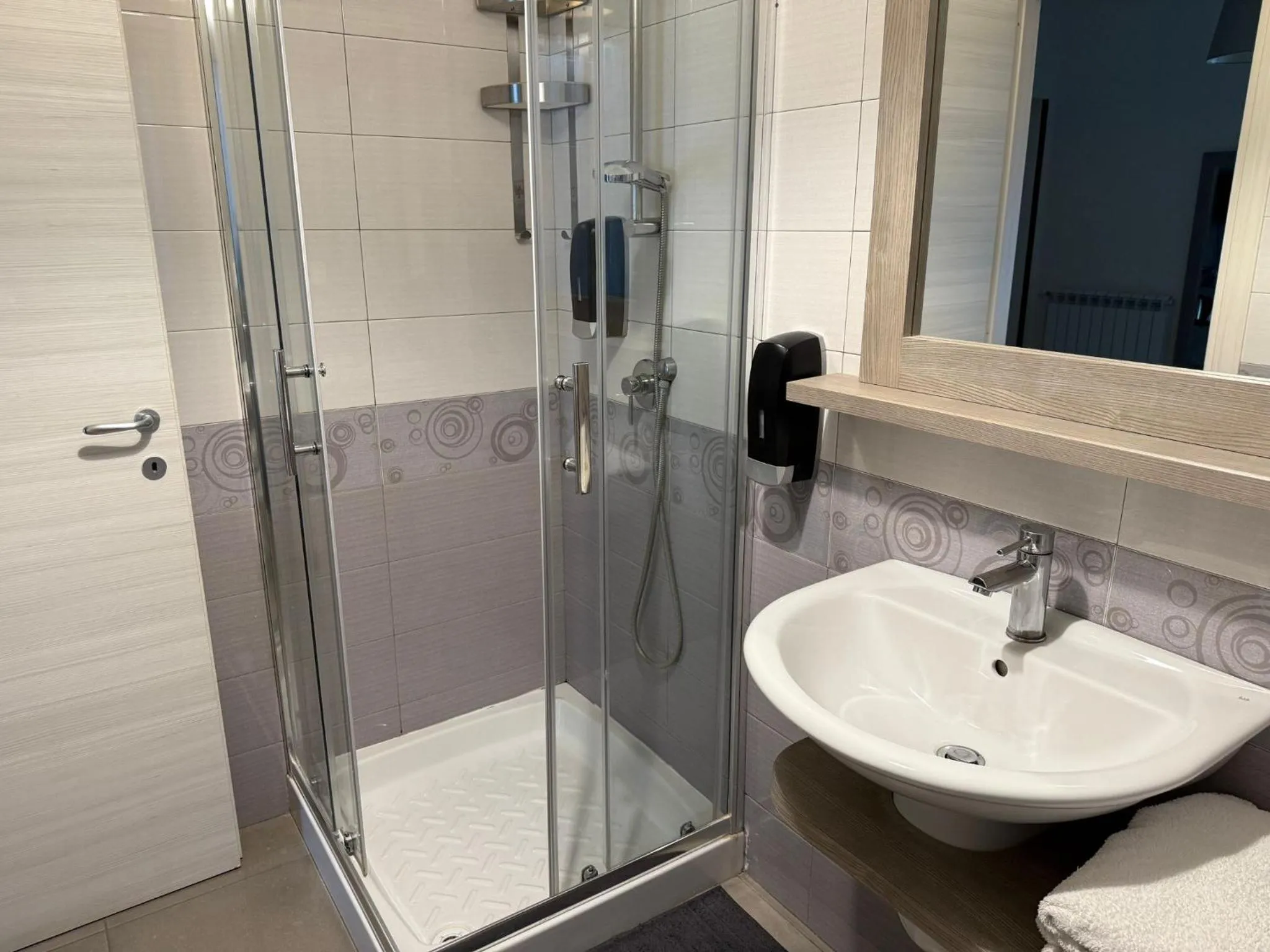 Shower in Bed and Breakfast Aereoparking