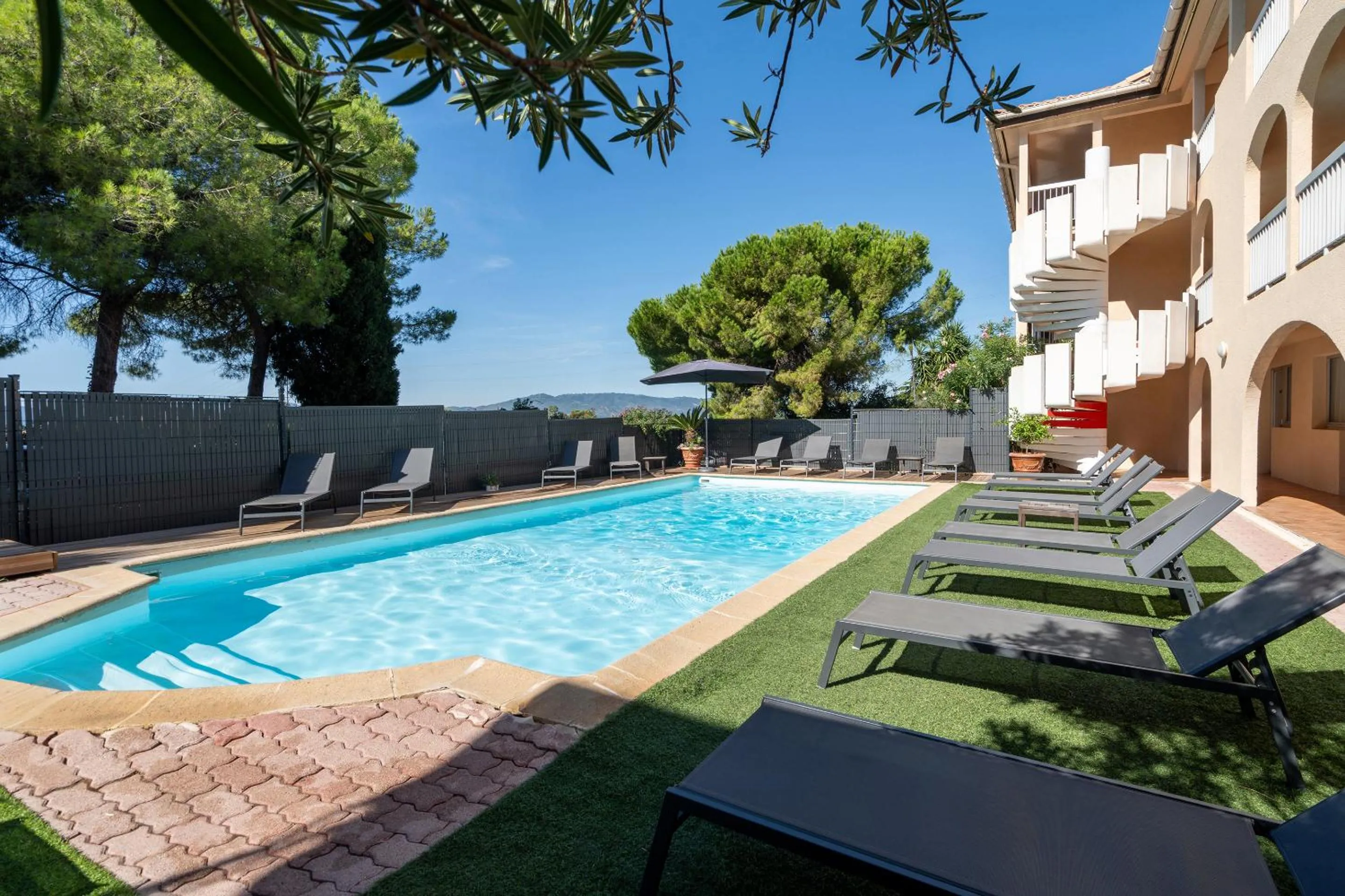Pool view in Sure Hotel by Best Western Mougins Belvedere