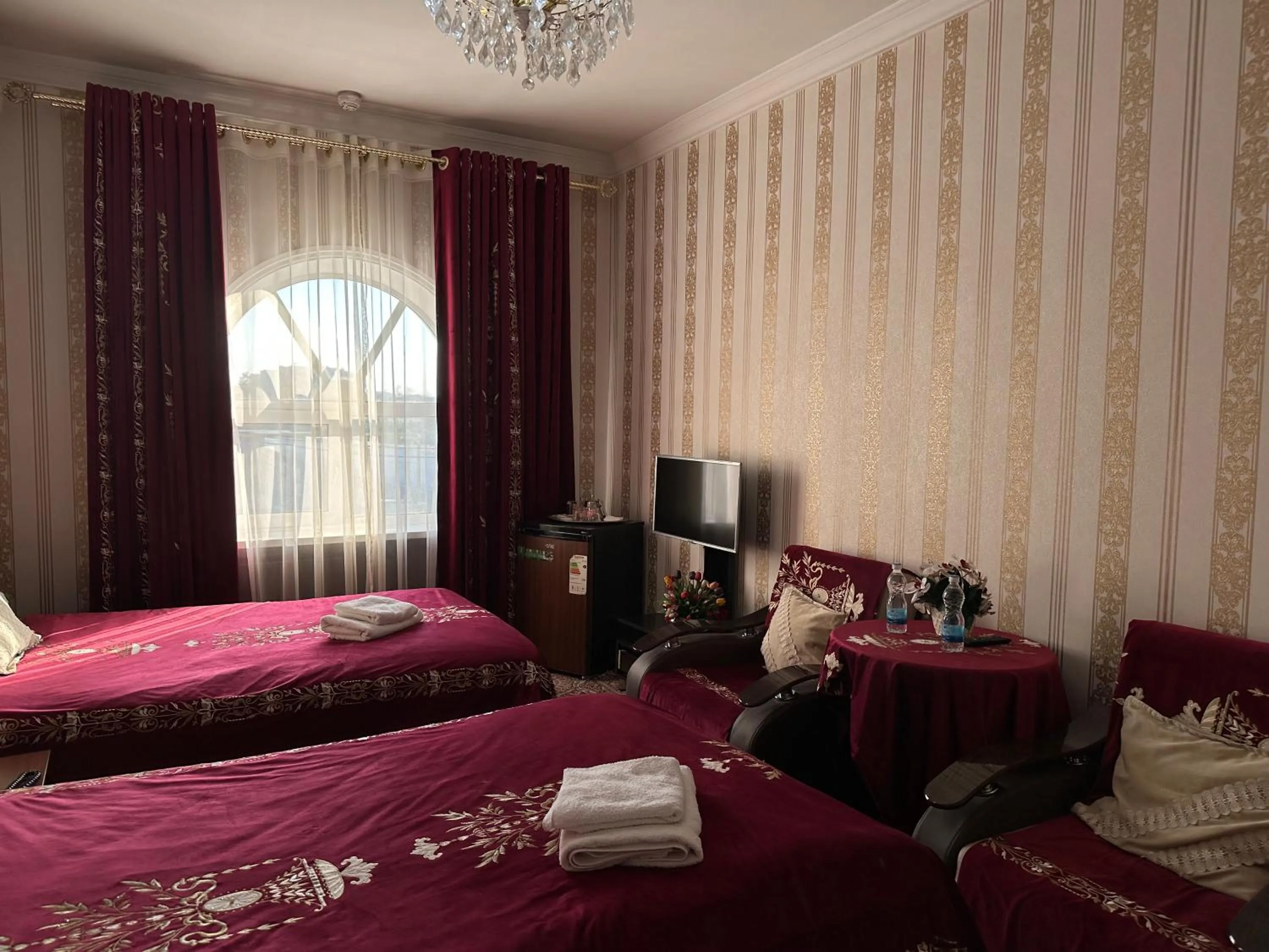 Bed in Sarbon Hotel Tashkent