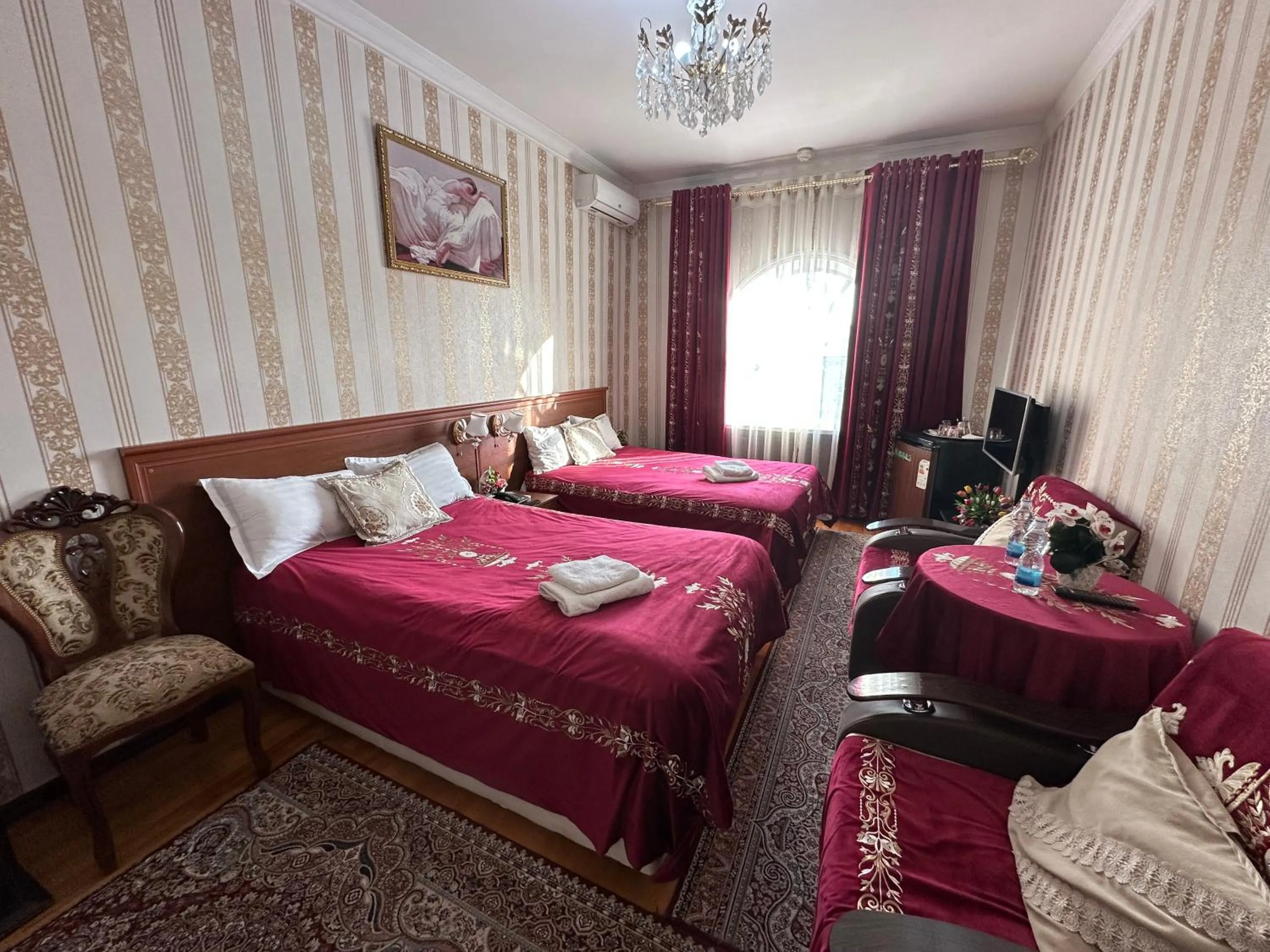 Bed in Sarbon Hotel Tashkent