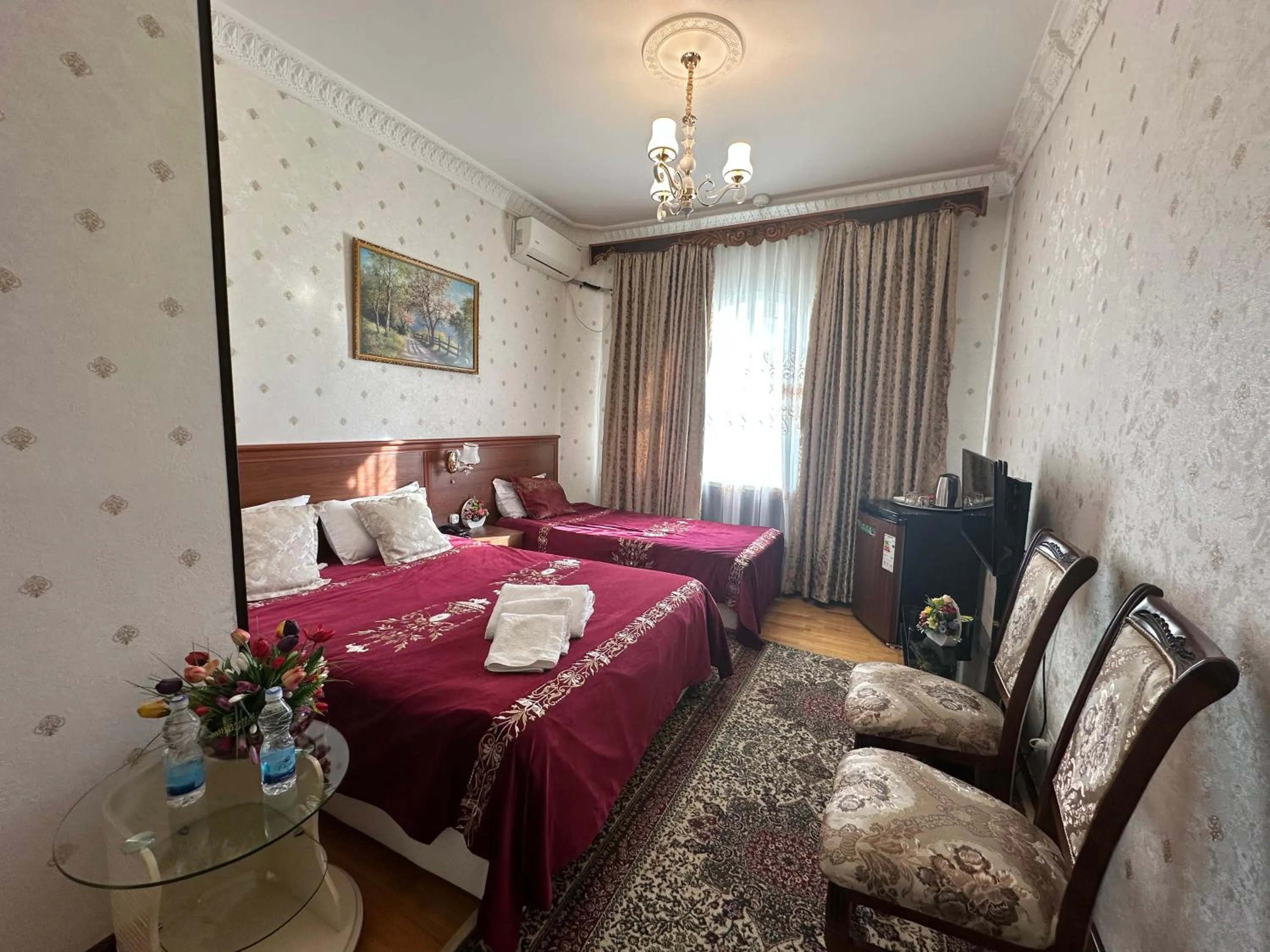 Bed in Sarbon Hotel Tashkent