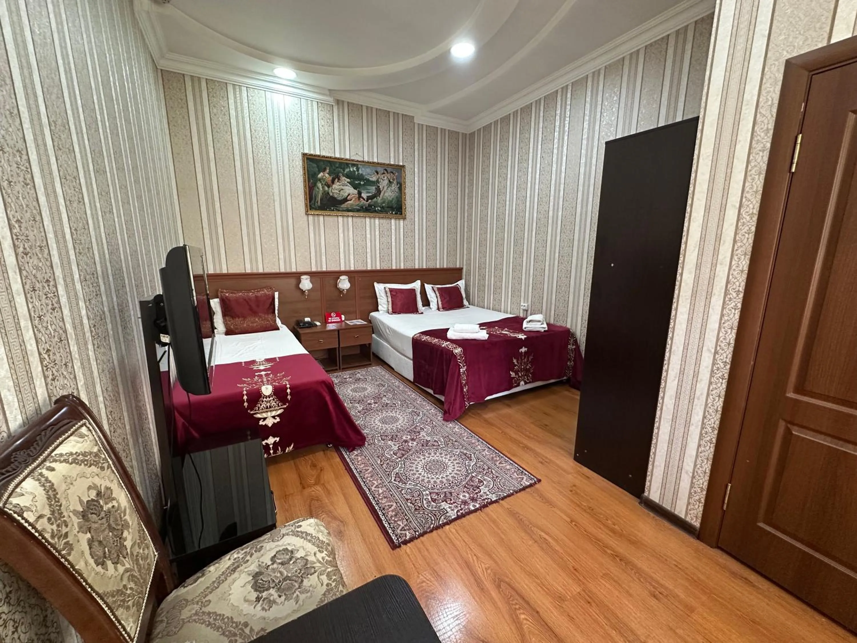 Bed in Sarbon Hotel Tashkent