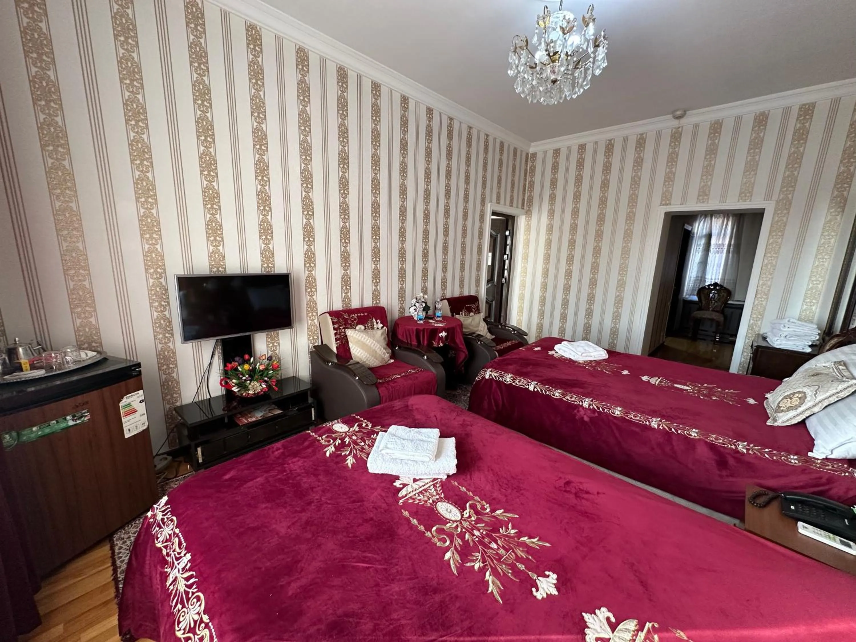 Bed in Sarbon Hotel Tashkent